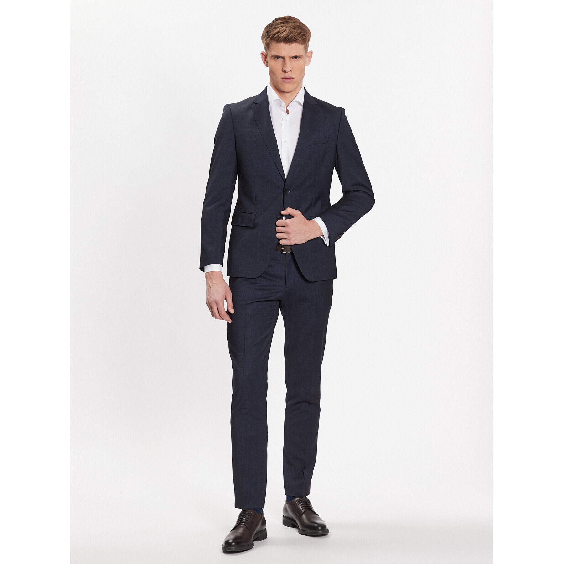 Boss Риза 50480101 Бял Slim Fit - Pepit.bg