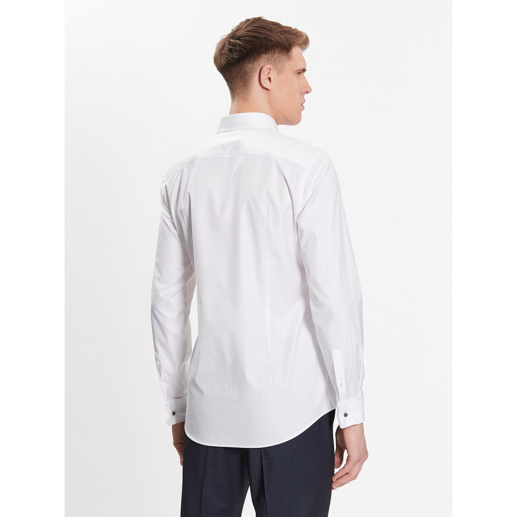 Boss Риза 50480101 Бял Slim Fit - Pepit.bg