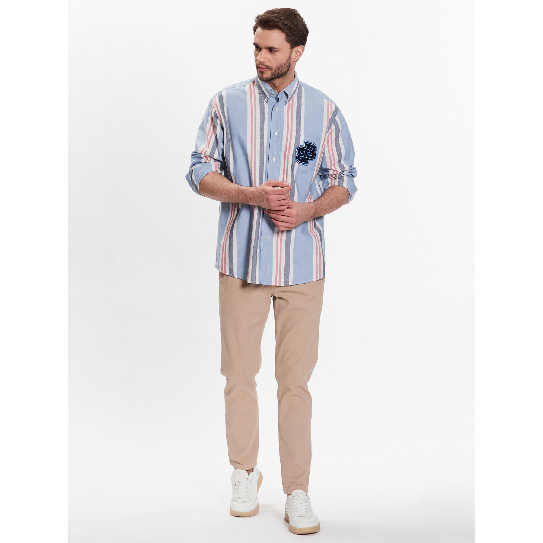 Boss Риза Lambey 50483662 Син Regular Fit - Pepit.bg