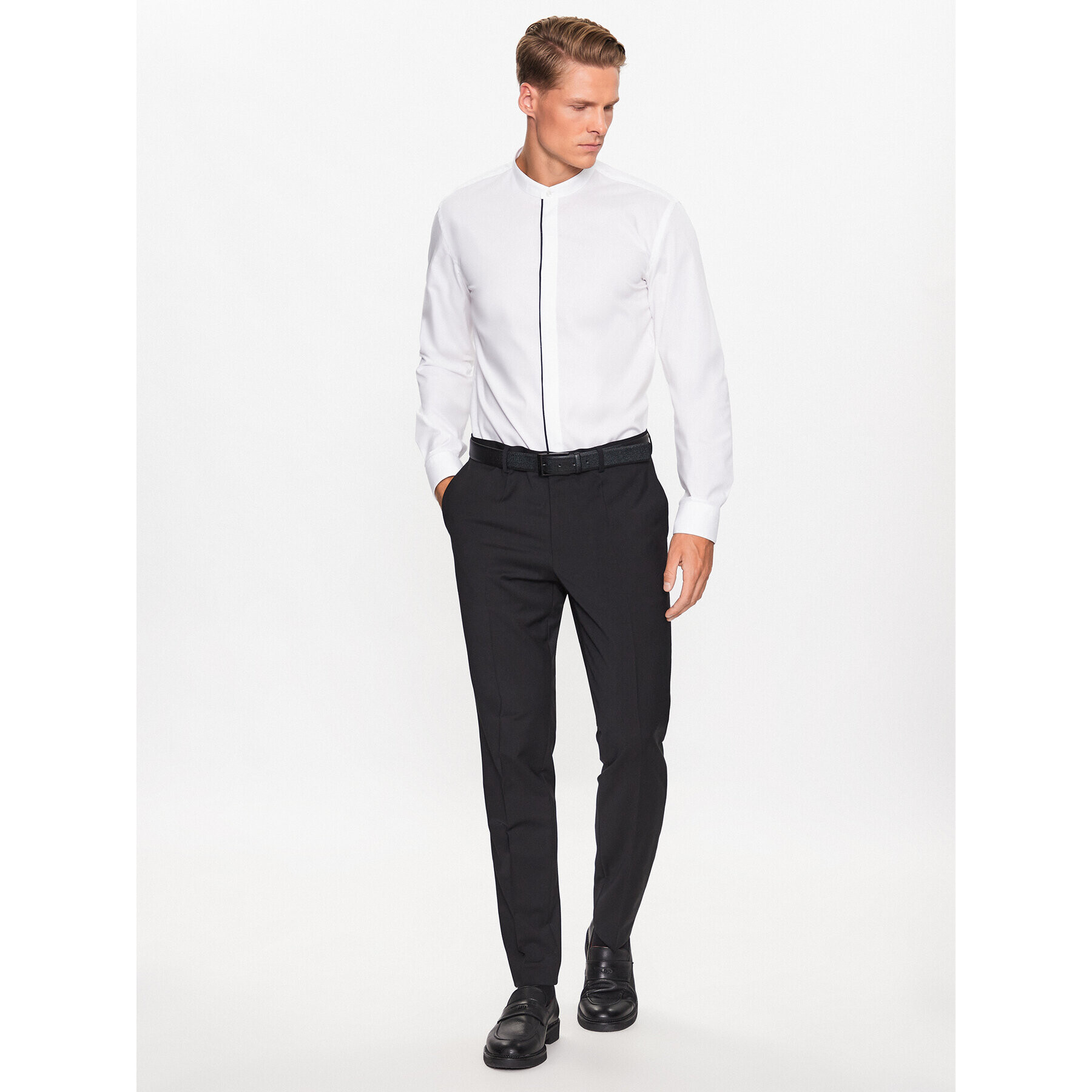 Boss Риза 50484506 Бял Slim Fit - Pepit.bg