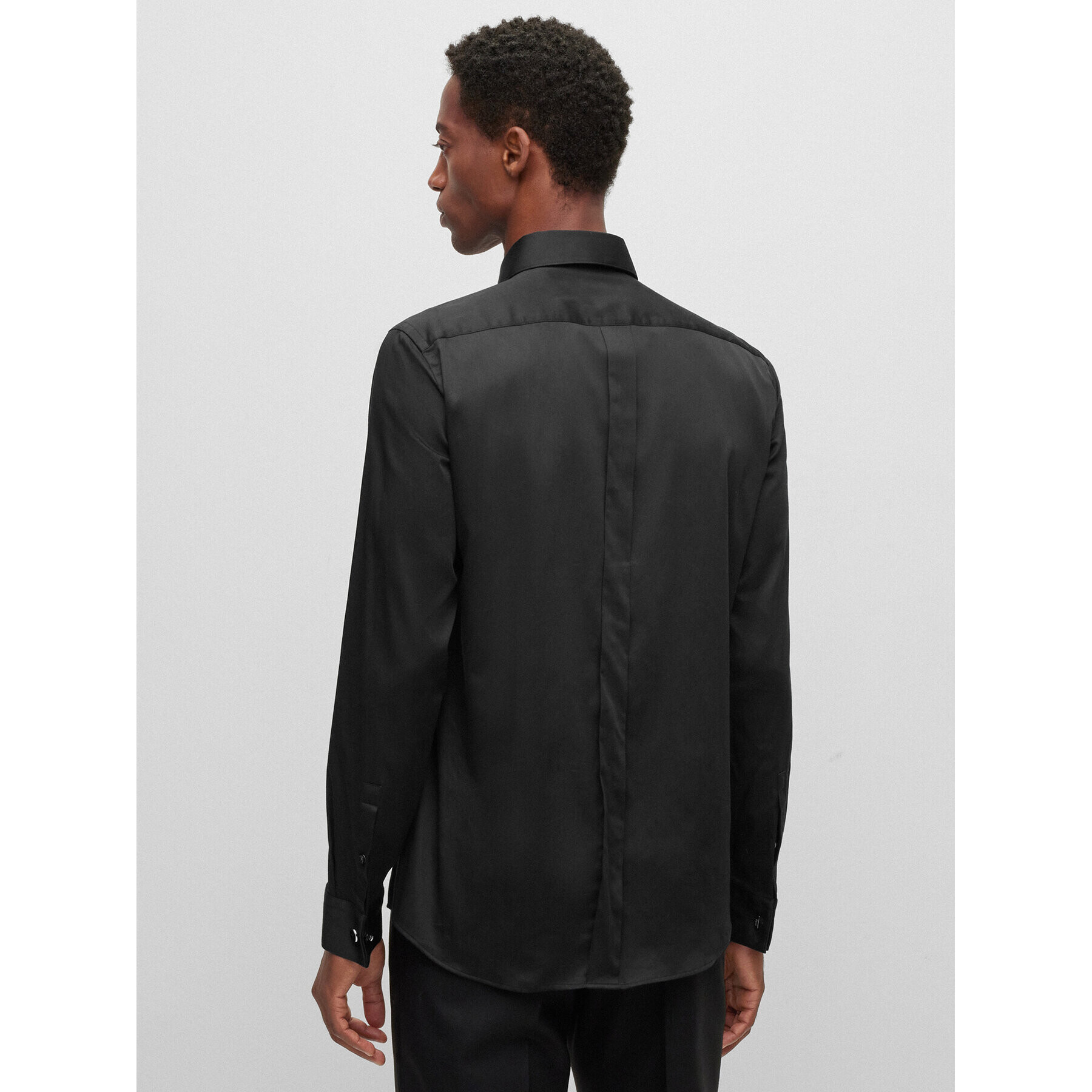Boss Риза H-Hank 50484514 Черен Slim Fit - Pepit.bg