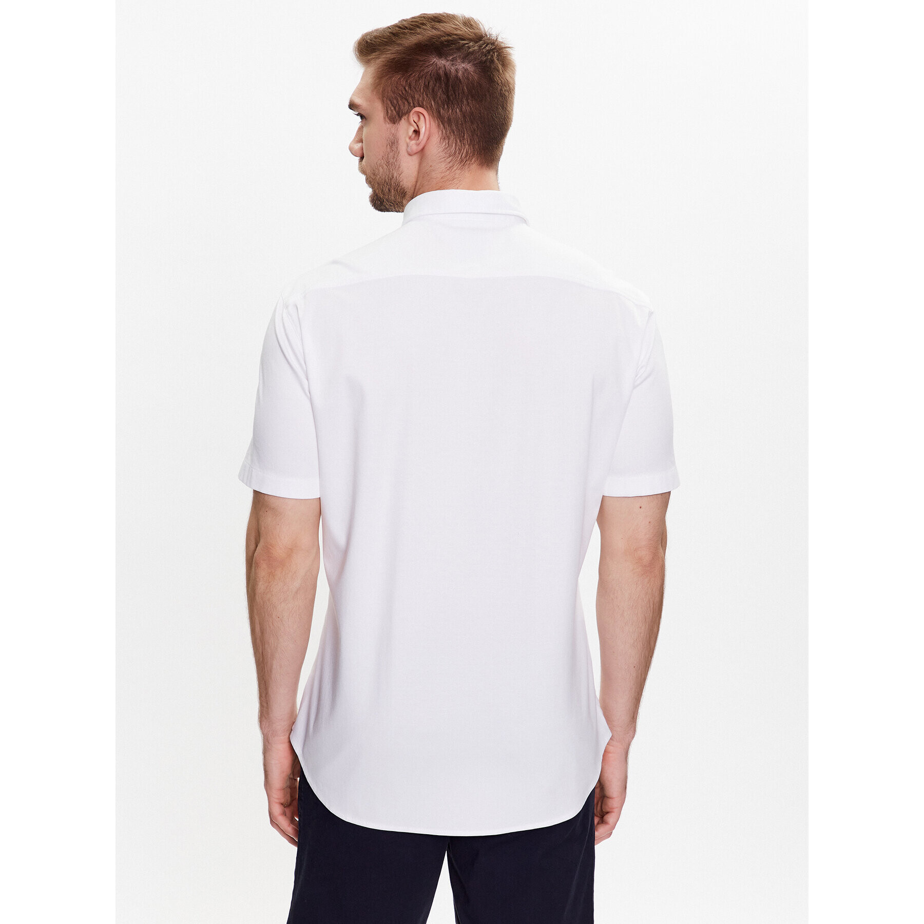 Boss Риза Biadia 50487500 Бял Regular Fit - Pepit.bg