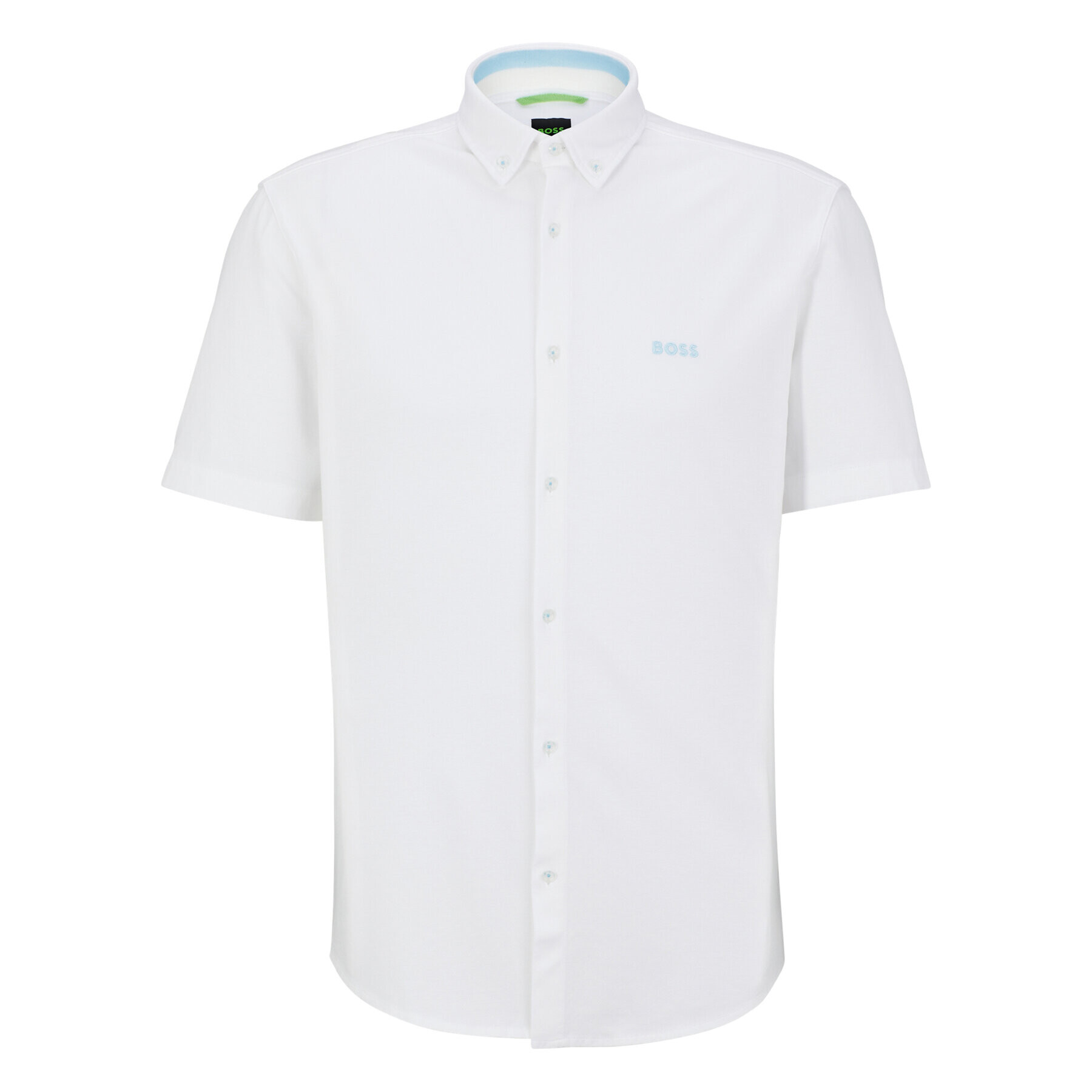 Boss Риза Biadia 50487500 Бял Regular Fit - Pepit.bg