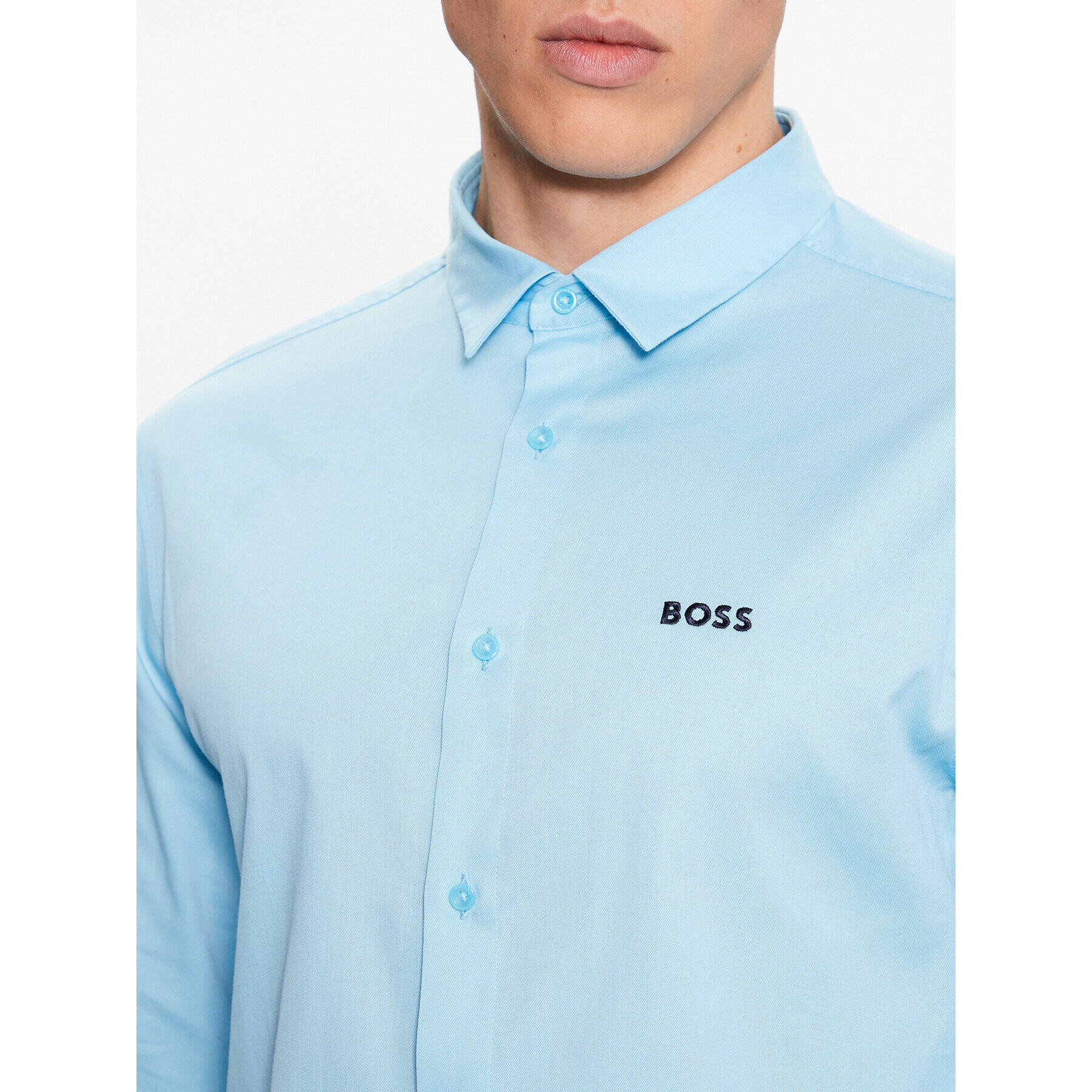 Boss Риза Bink_R 50487527 Син Regular Fit - Pepit.bg