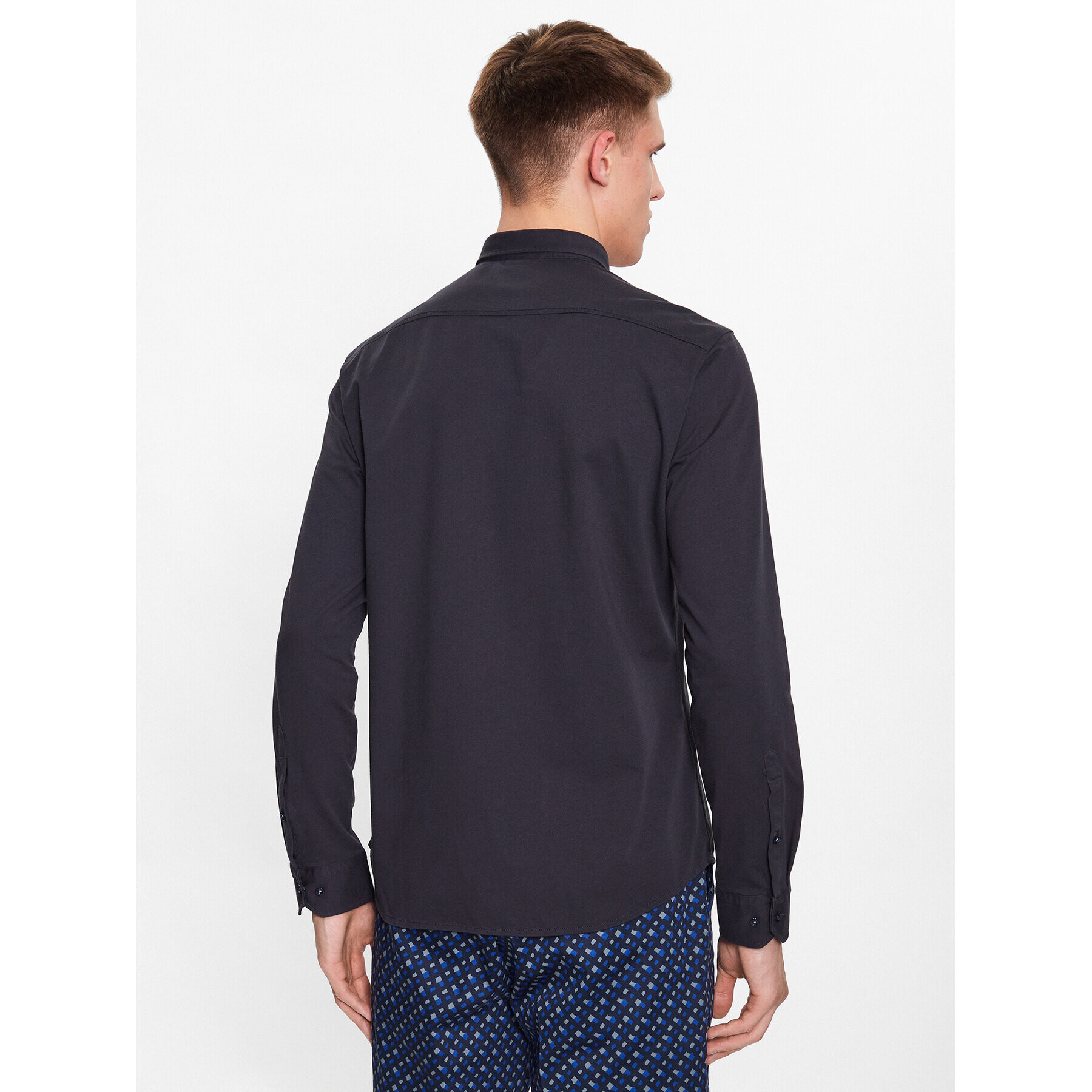 Boss Риза Biado_R 50487532 Тъмносин Regular Fit - Pepit.bg