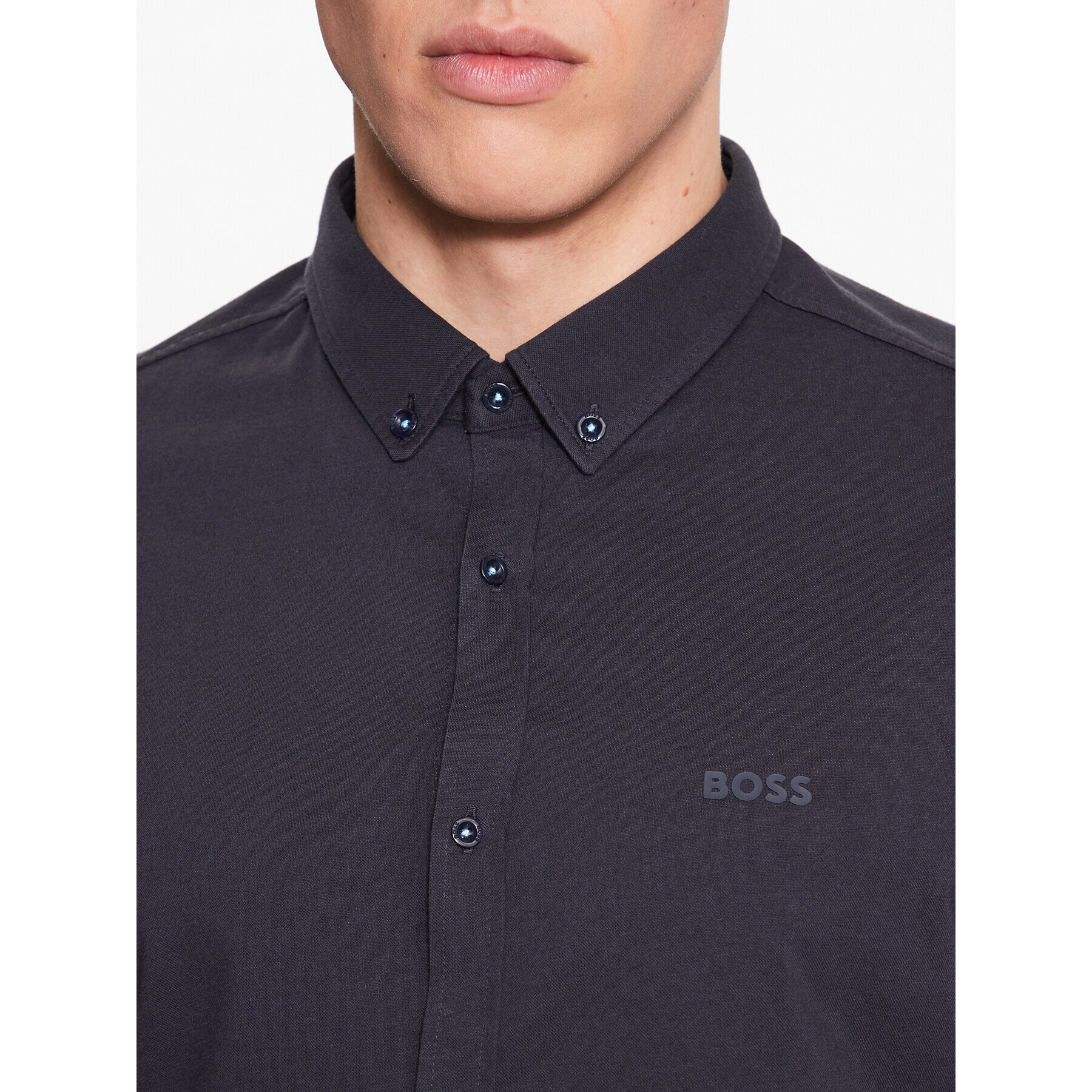 Boss Риза Biado_R 50487532 Тъмносин Regular Fit - Pepit.bg