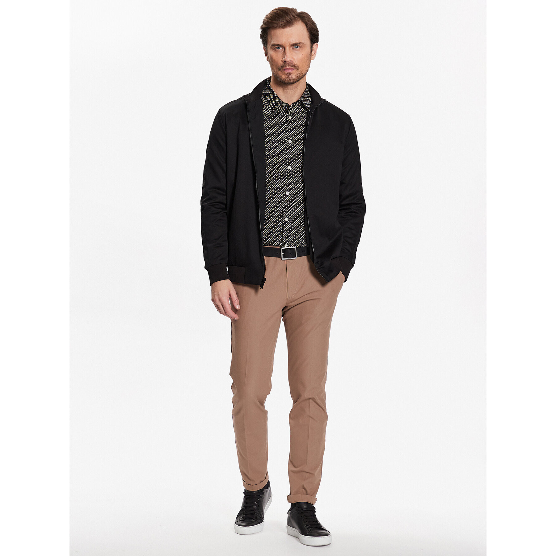 Boss Риза 50488041 Бежов Slim Fit - Pepit.bg