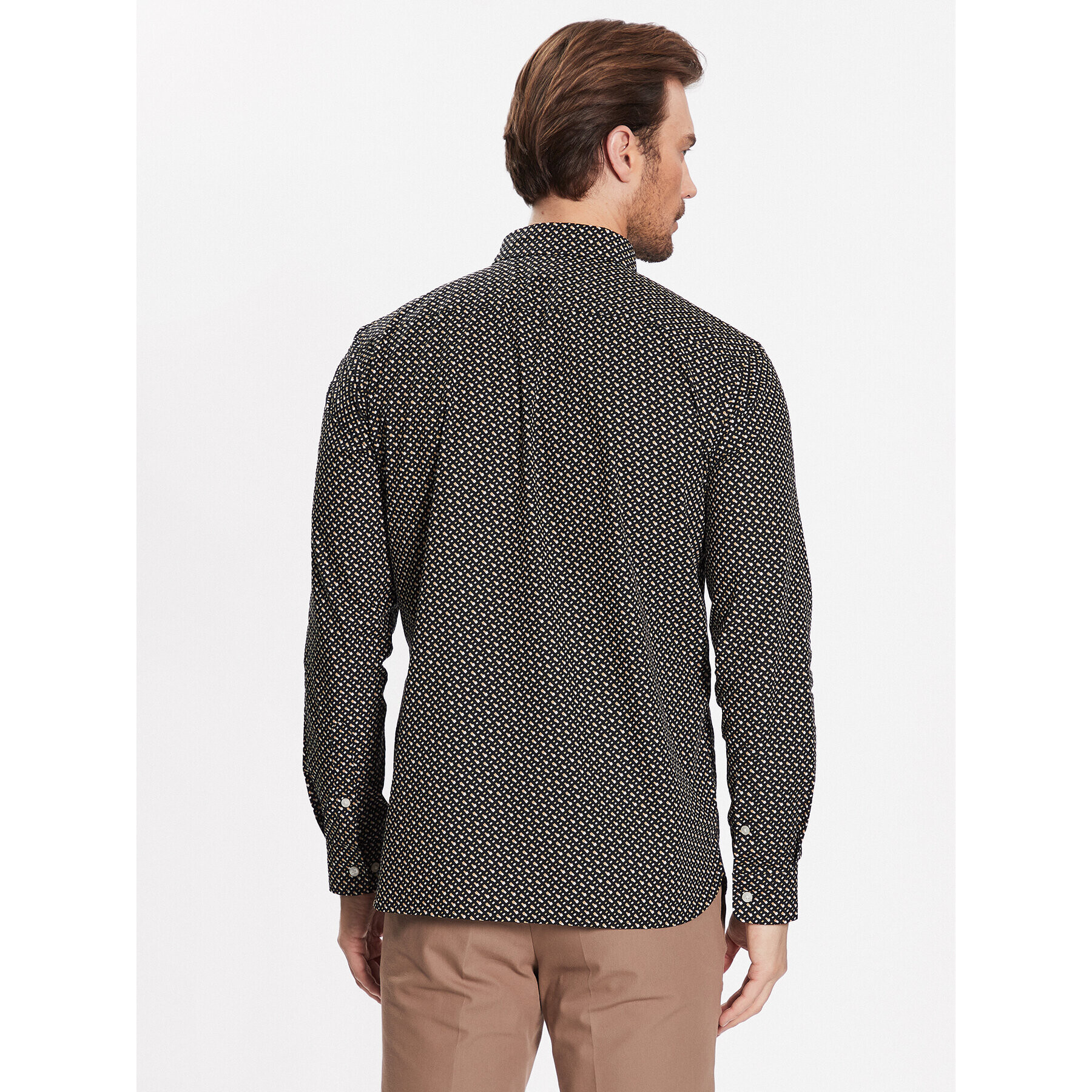 Boss Риза 50488041 Бежов Slim Fit - Pepit.bg