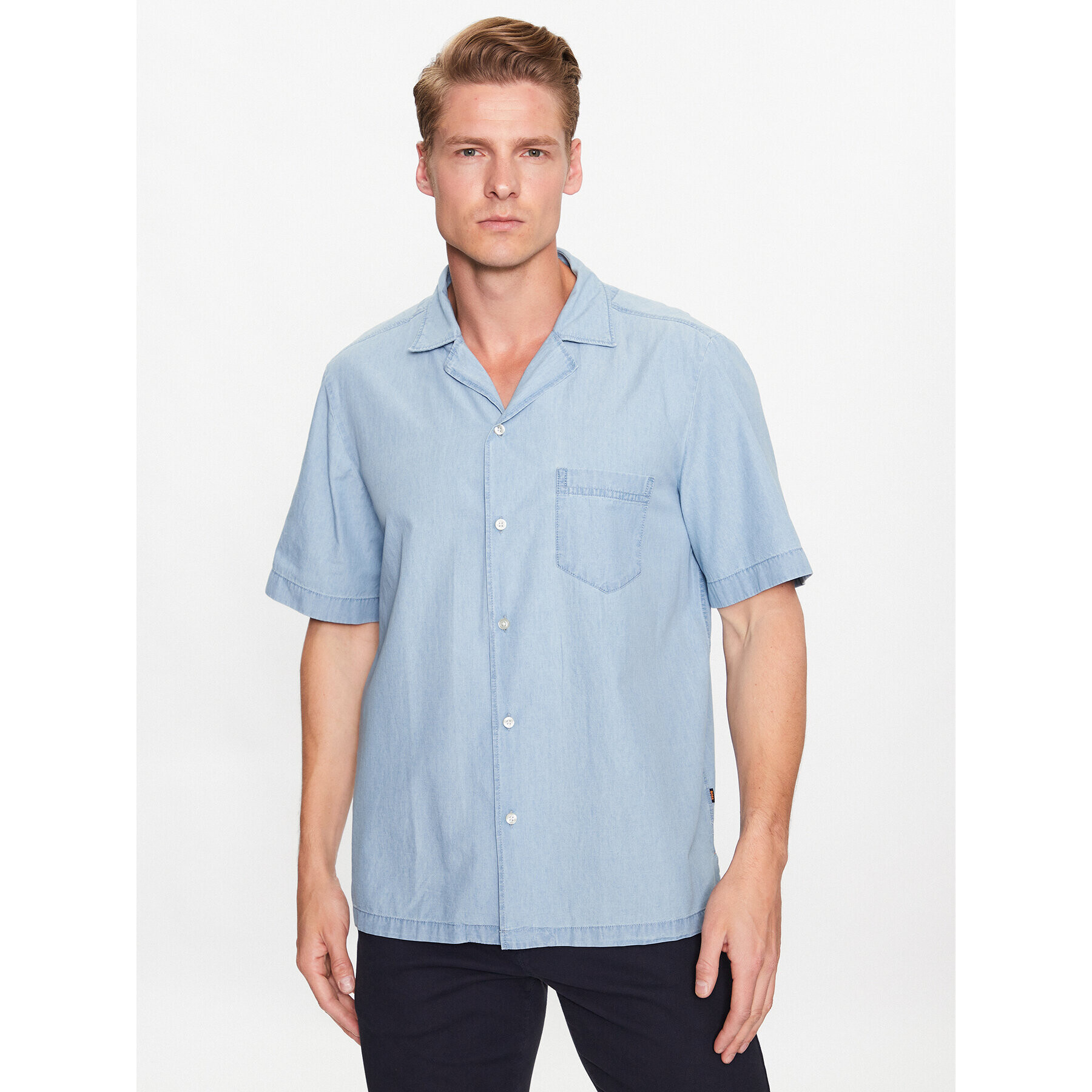 Boss Риза Rayer 50489192 Син Regular Fit - Pepit.bg
