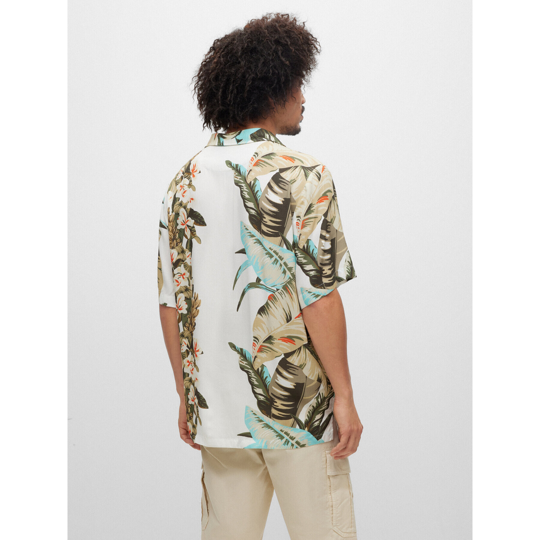 Boss Риза 50489217 Бял Regular Fit - Pepit.bg