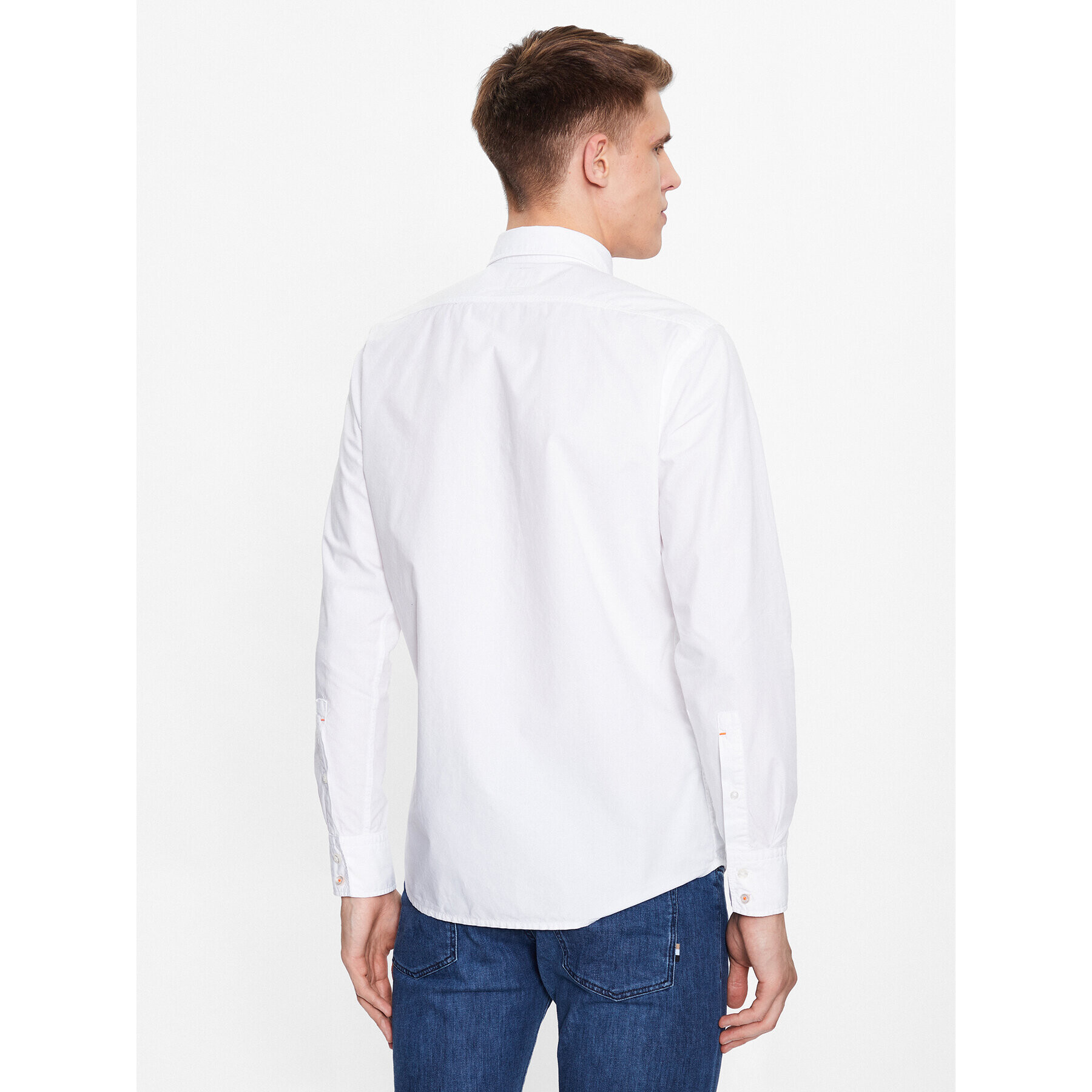 Boss Риза 50489319 Бял Regular Fit - Pepit.bg