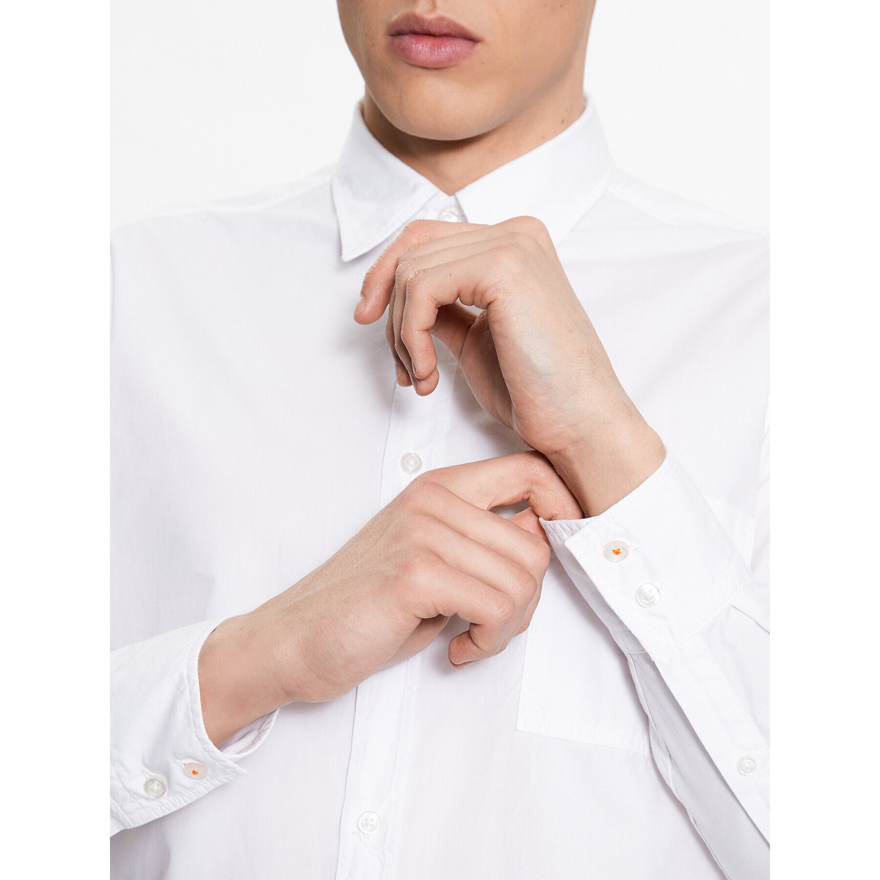 Boss Риза 50489319 Бял Regular Fit - Pepit.bg
