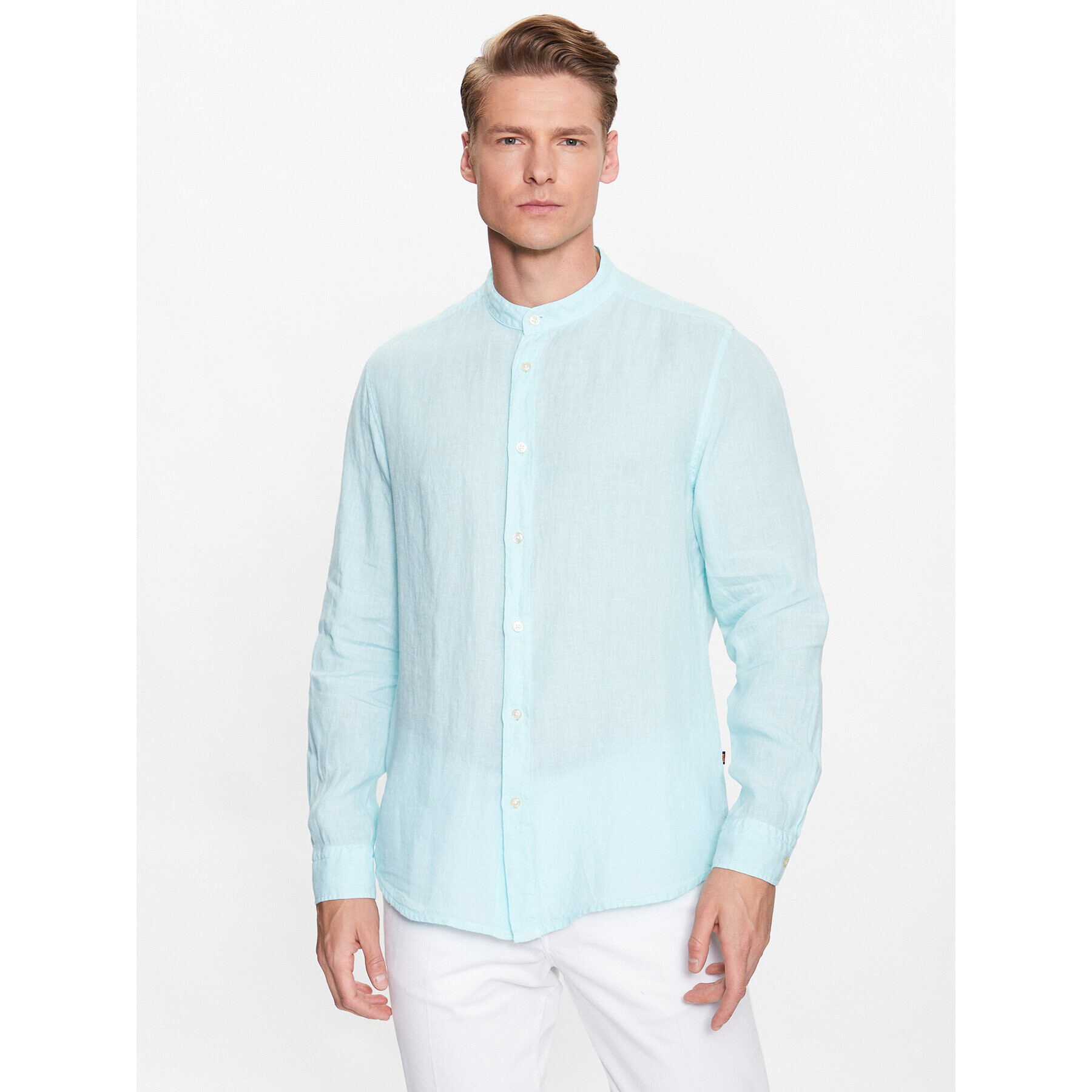 Boss Риза 50489339 Син Regular Fit - Pepit.bg