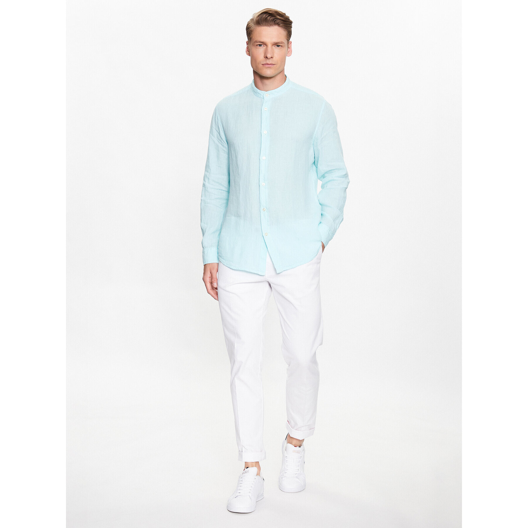 Boss Риза 50489339 Син Regular Fit - Pepit.bg