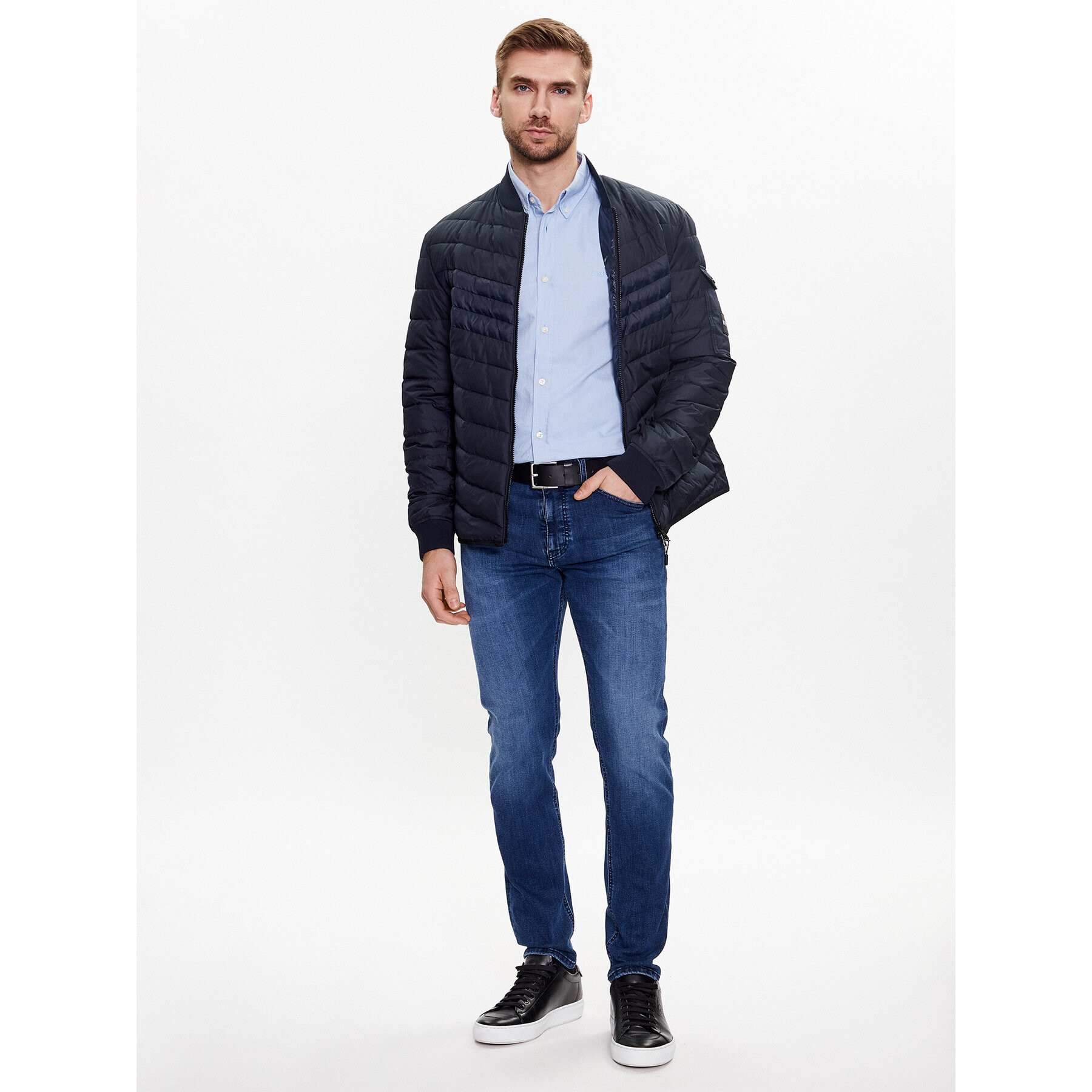 Boss Риза 50489341 Син Regular Fit - Pepit.bg