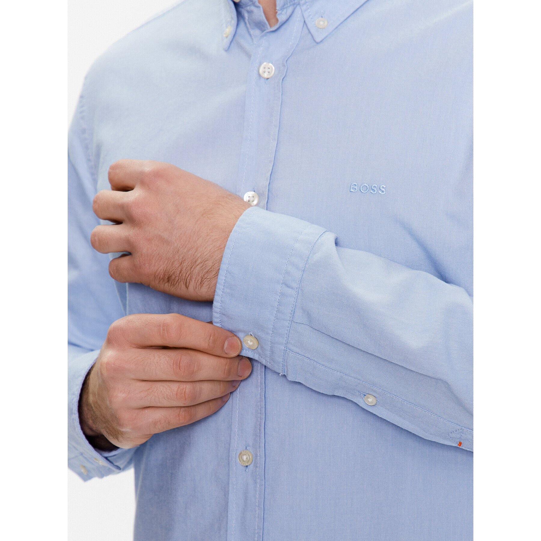 Boss Риза 50489341 Син Regular Fit - Pepit.bg