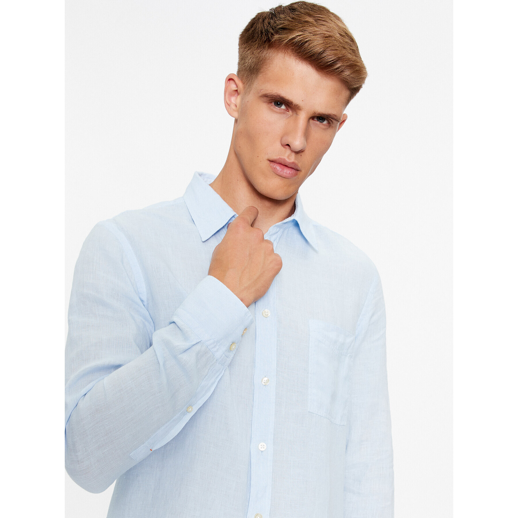 Boss Риза Relegant 50489344 Син Regular Fit - Pepit.bg
