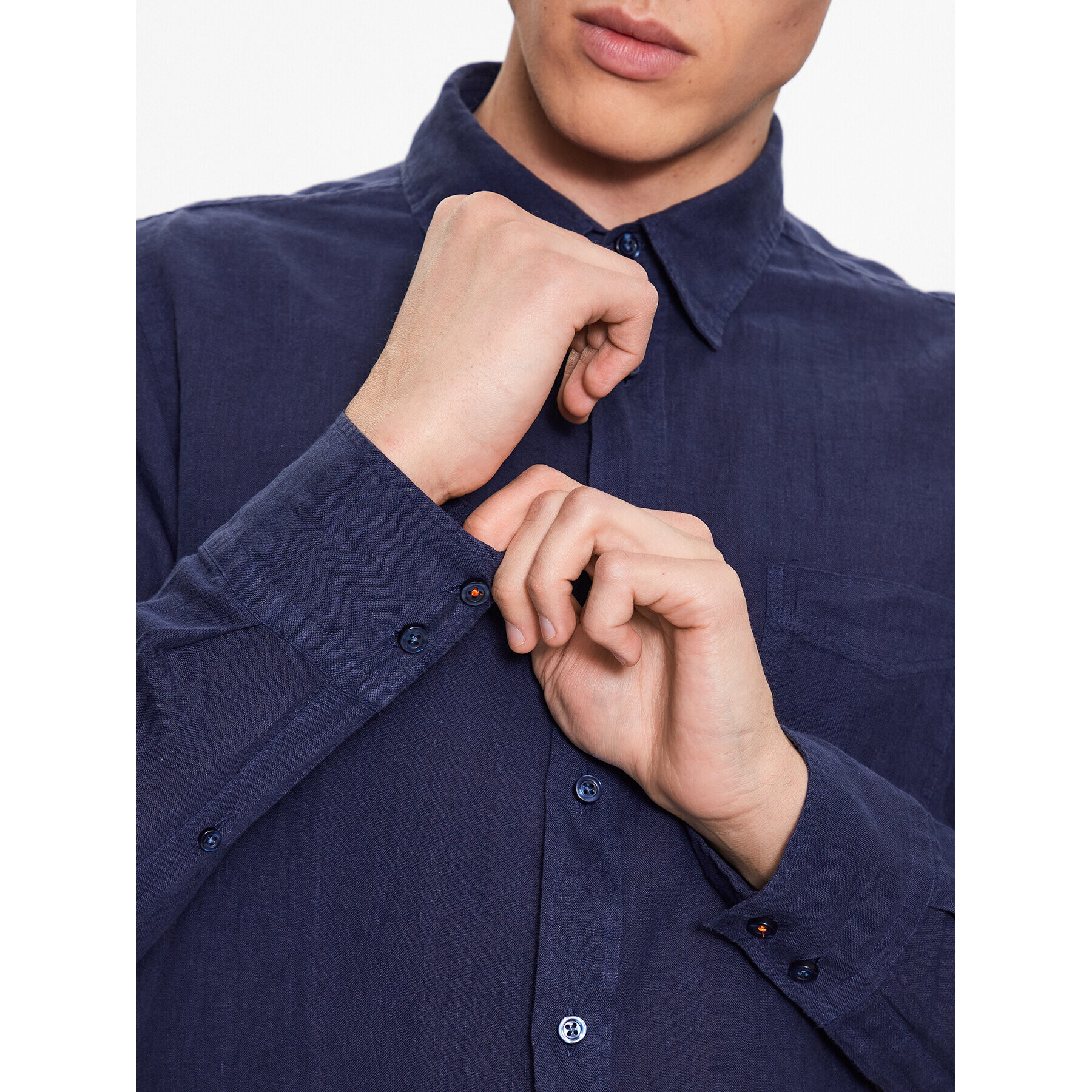 Boss Риза 50489344 Тъмносин Regular Fit - Pepit.bg