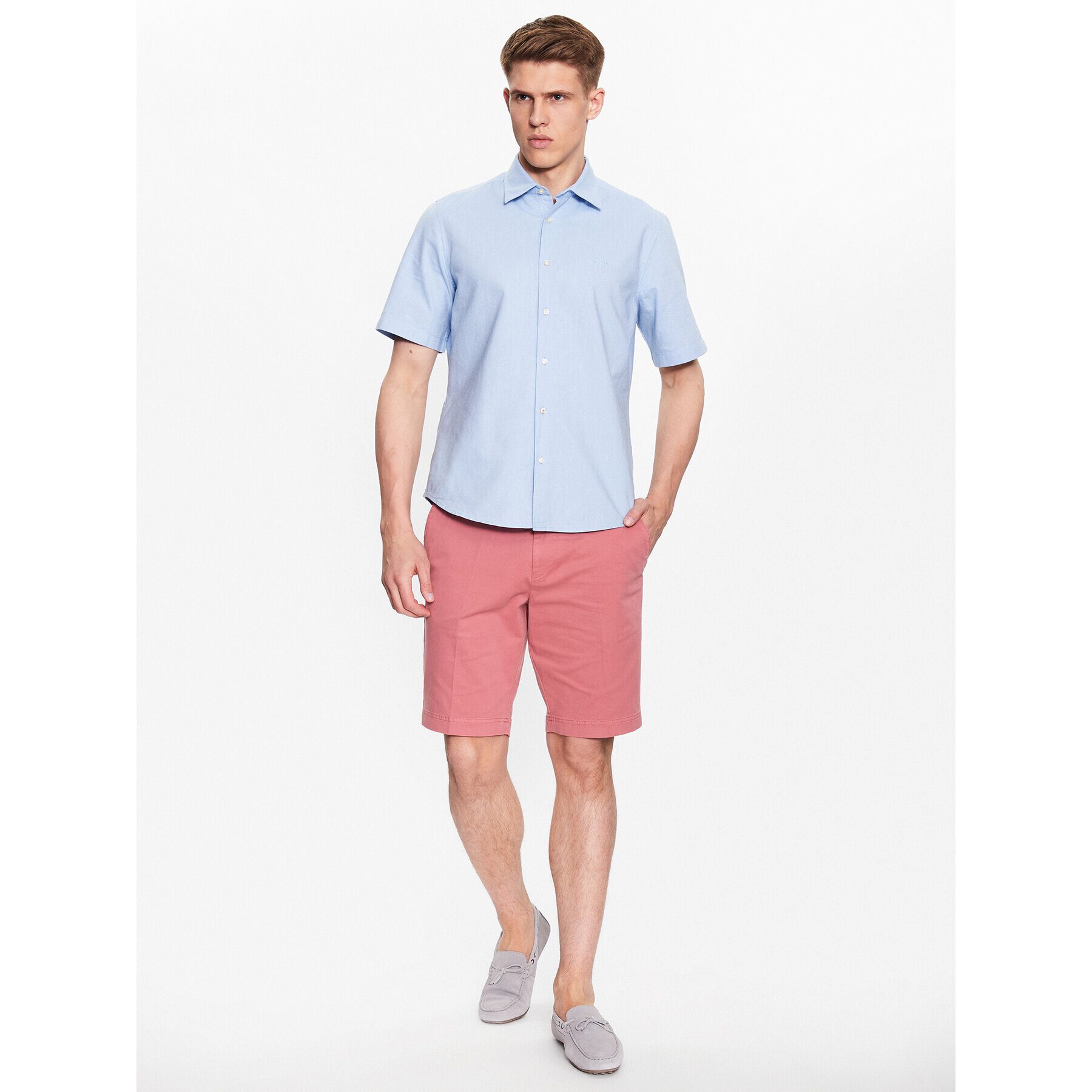 Boss Риза 50489351 Син Regular Fit - Pepit.bg