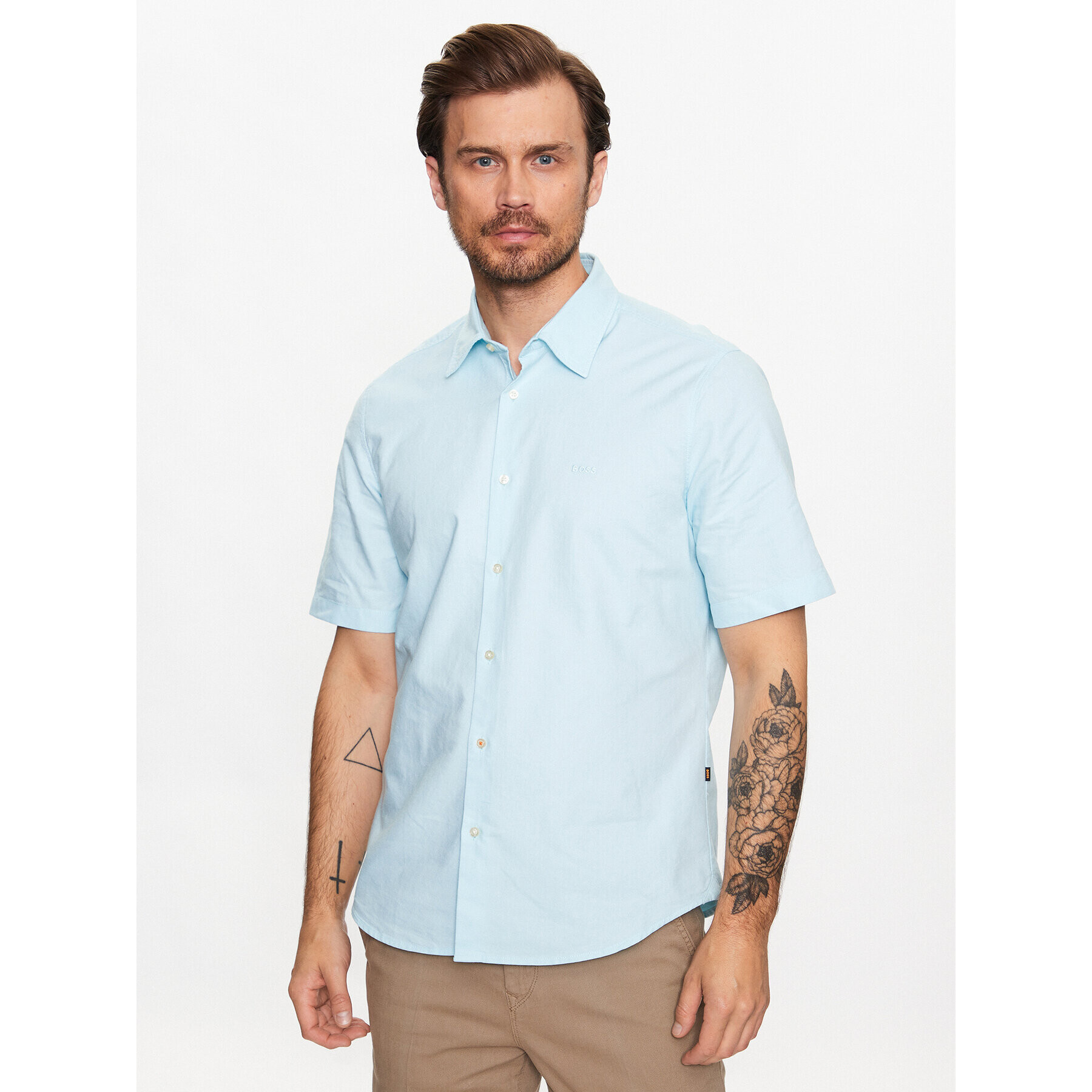 Boss Риза Rash 50489351 Син Regular Fit - Pepit.bg