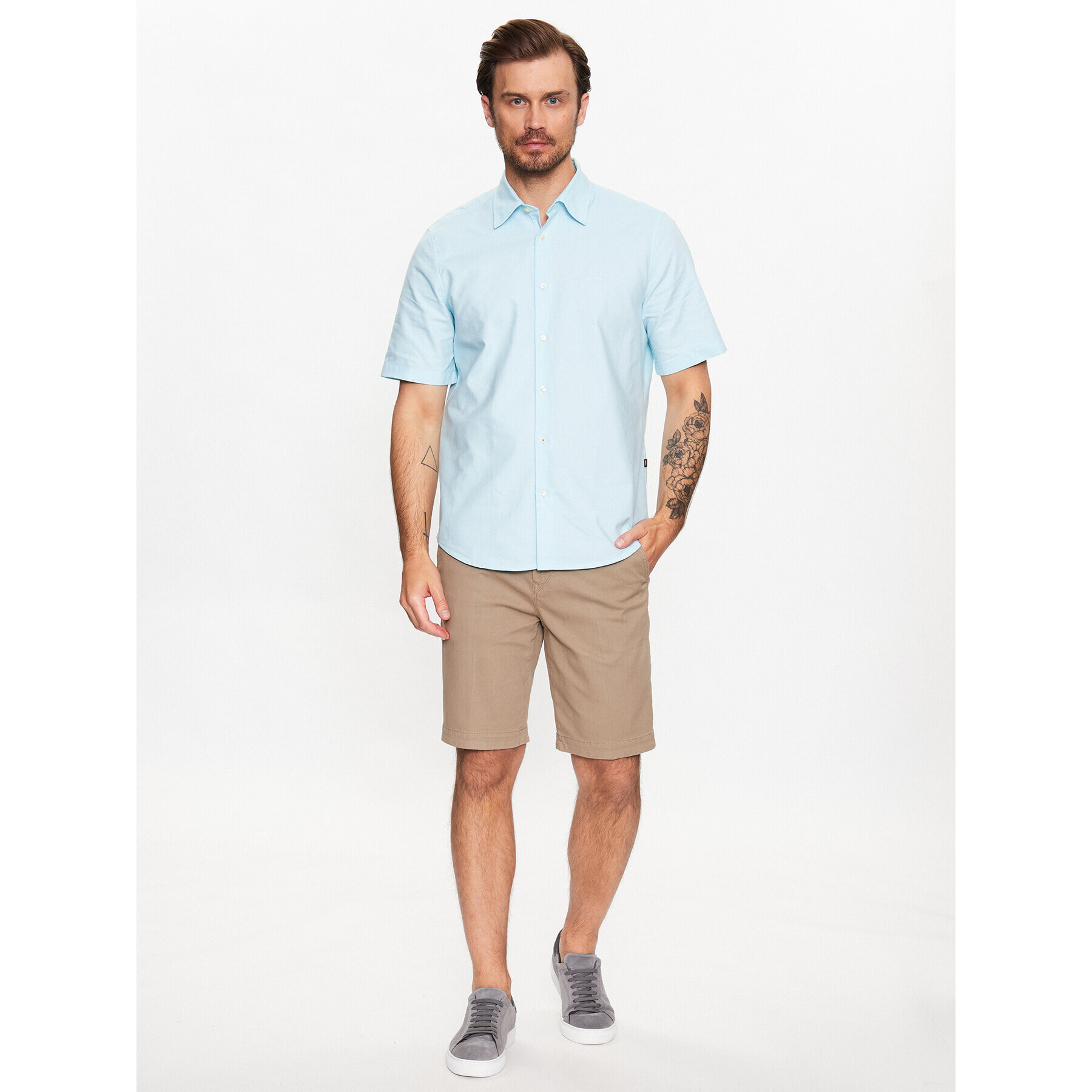 Boss Риза Rash 50489351 Син Regular Fit - Pepit.bg