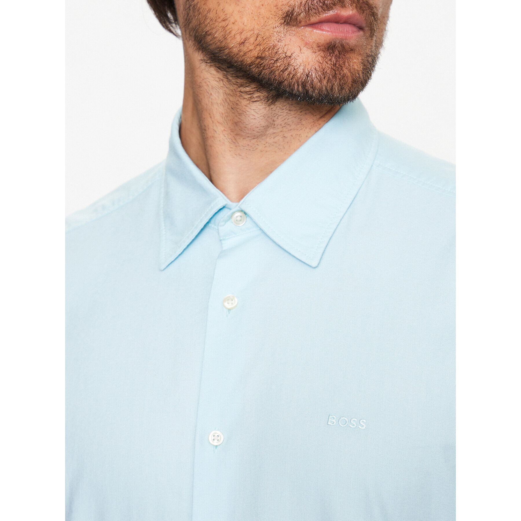 Boss Риза Rash 50489351 Син Regular Fit - Pepit.bg