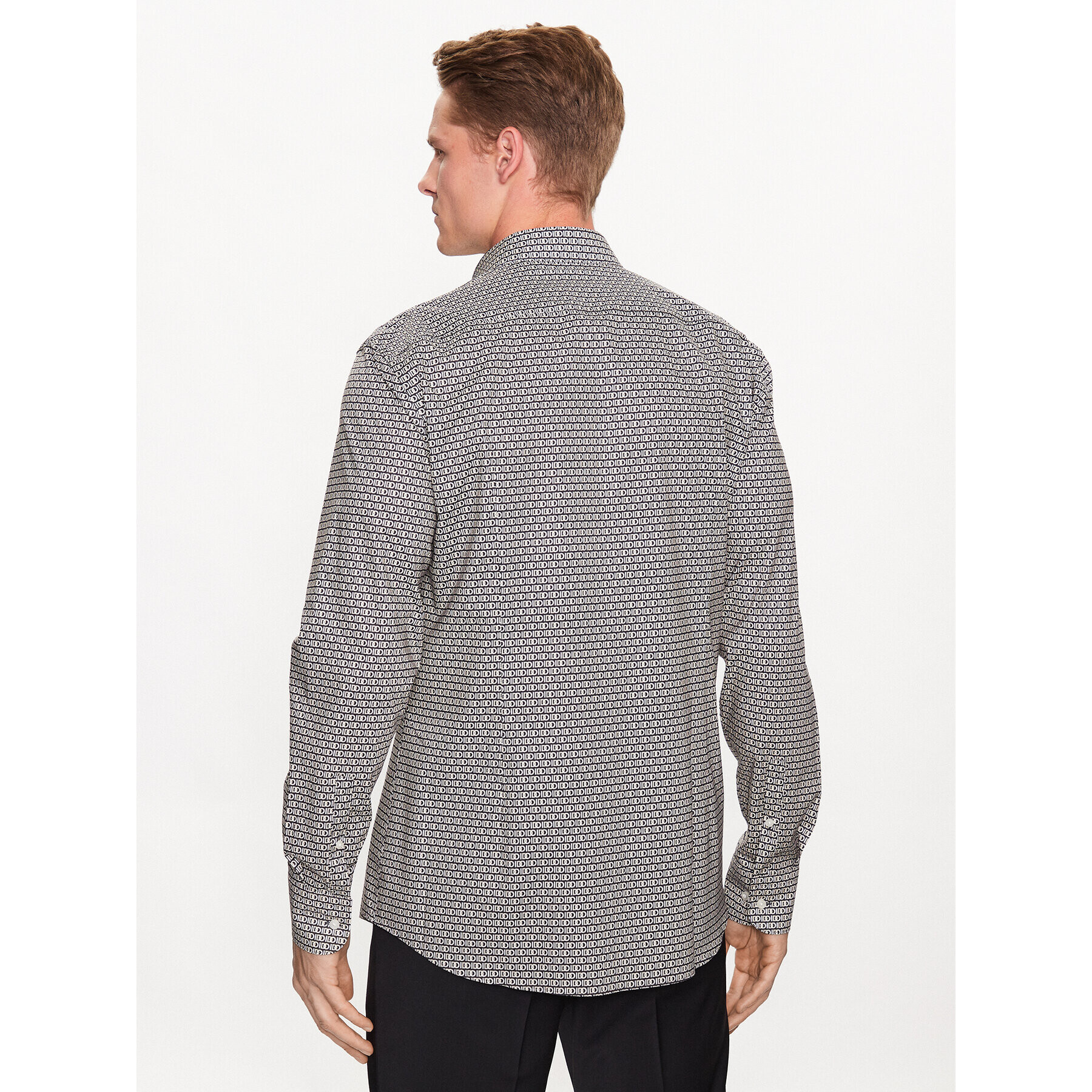 Boss Риза H-Hank-S-Kent 50490197 Сив Slim Fit - Pepit.bg