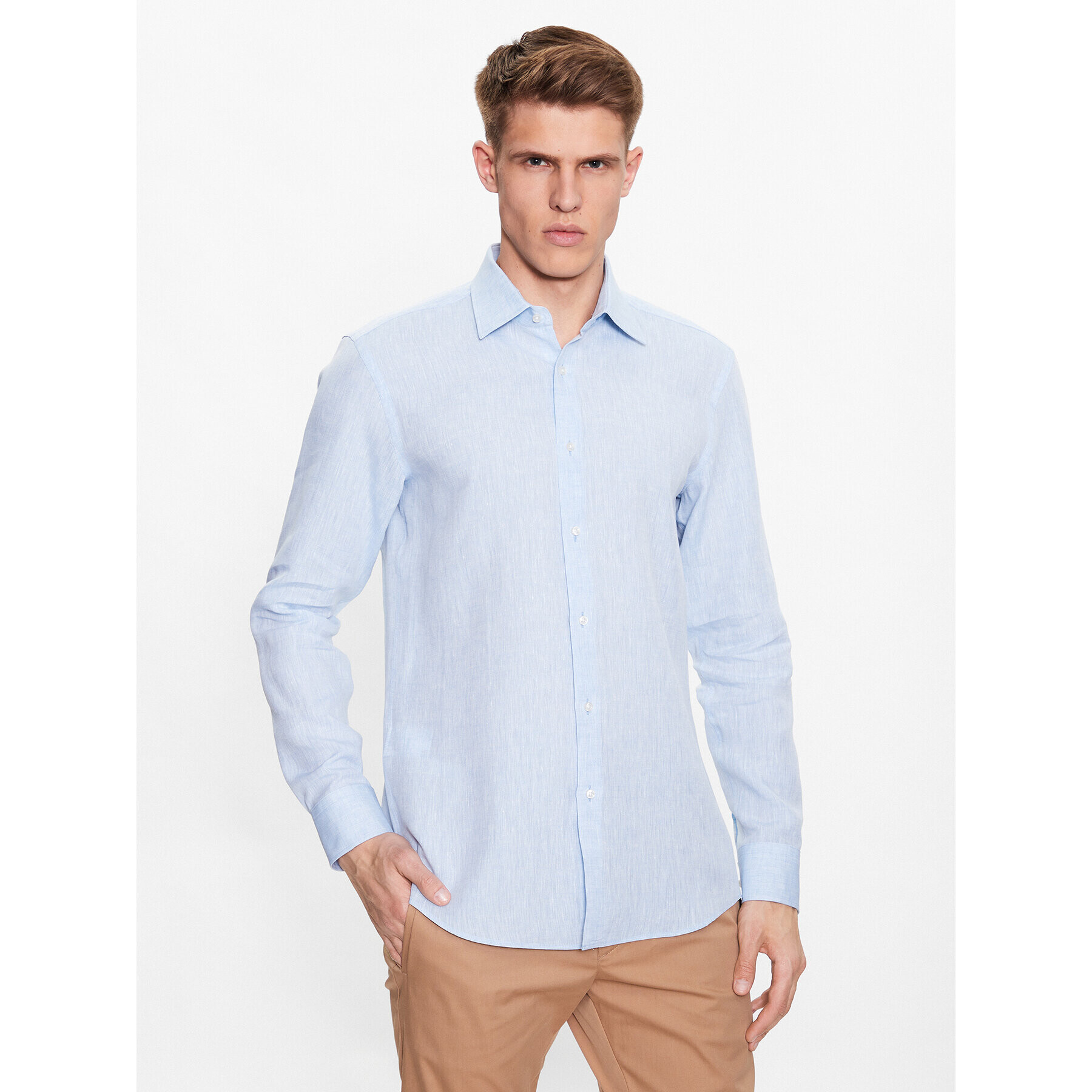 Boss Риза 50490234 Син Slim Fit - Pepit.bg