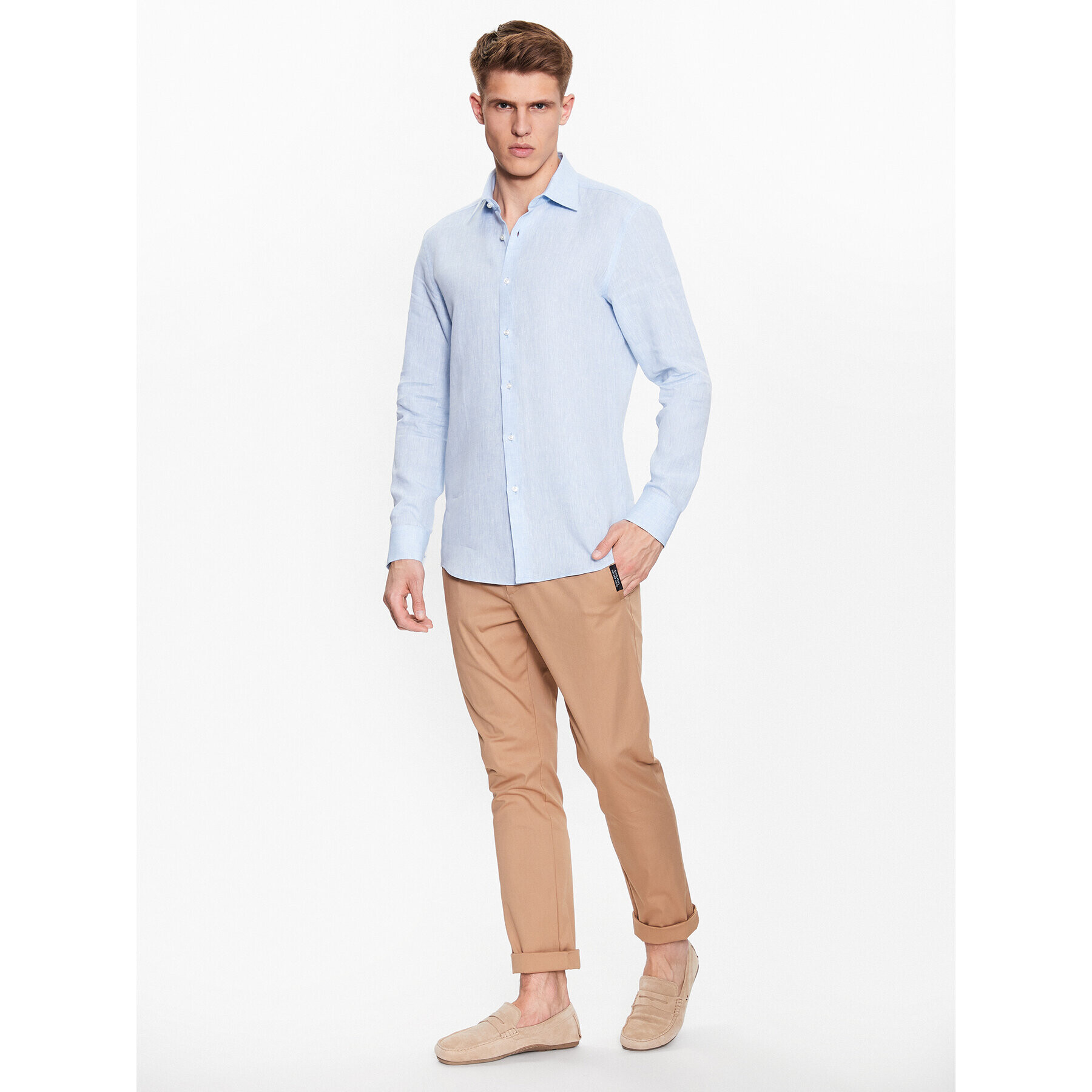 Boss Риза 50490234 Син Slim Fit - Pepit.bg