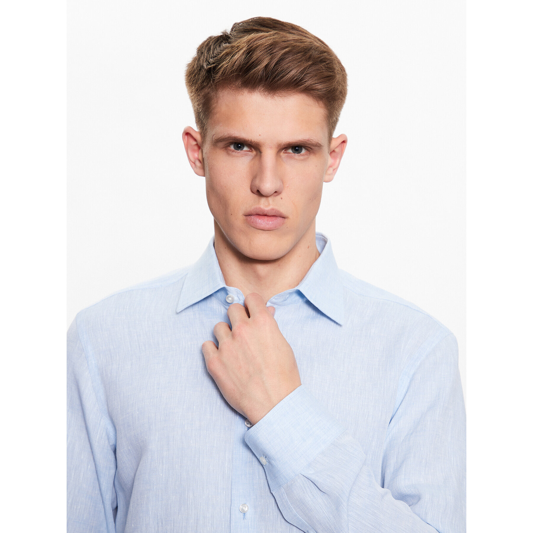Boss Риза 50490234 Син Slim Fit - Pepit.bg