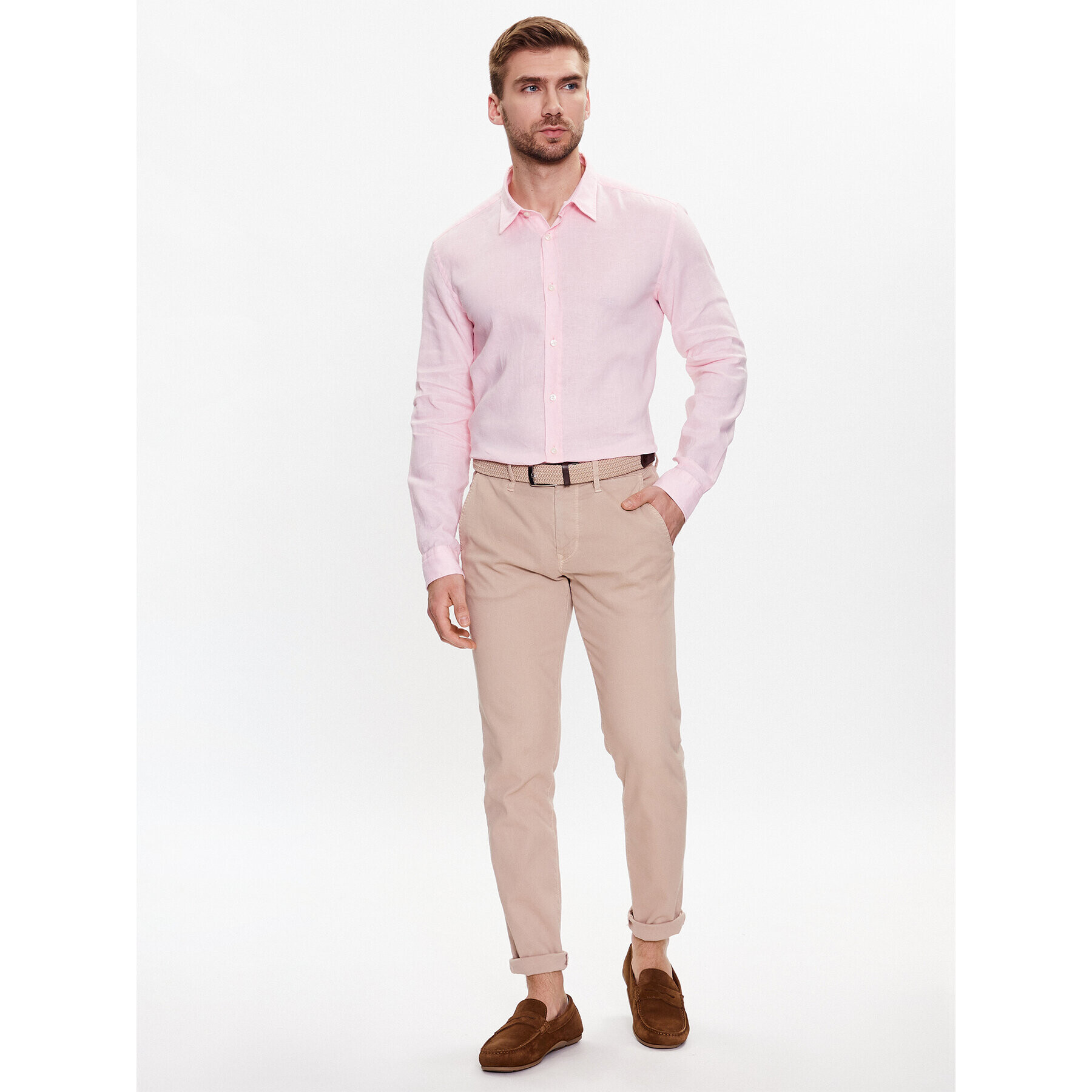 Boss Риза 50490352 Розов Slim Fit - Pepit.bg