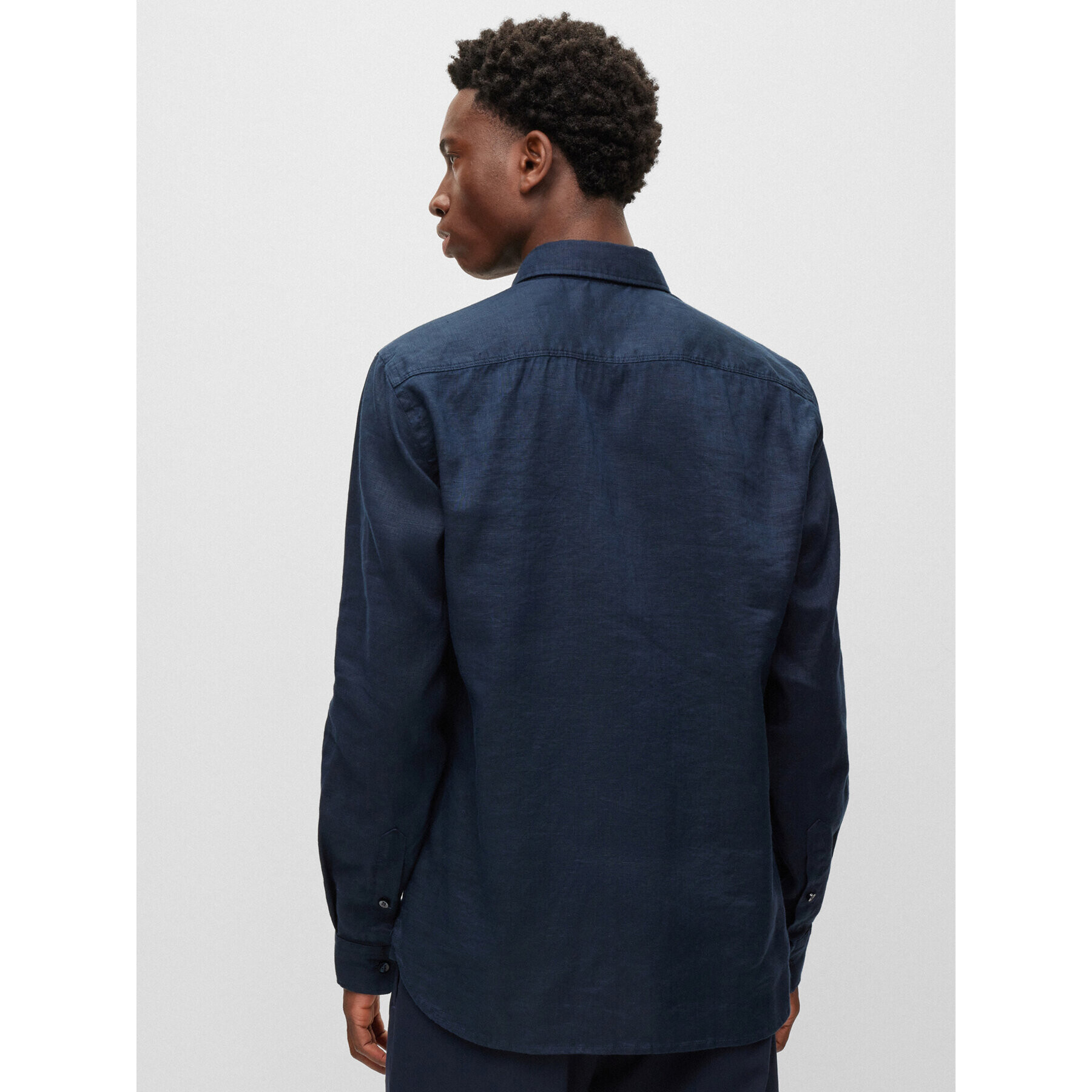 Boss Риза Roger 50490352 Тъмносин Slim Fit - Pepit.bg