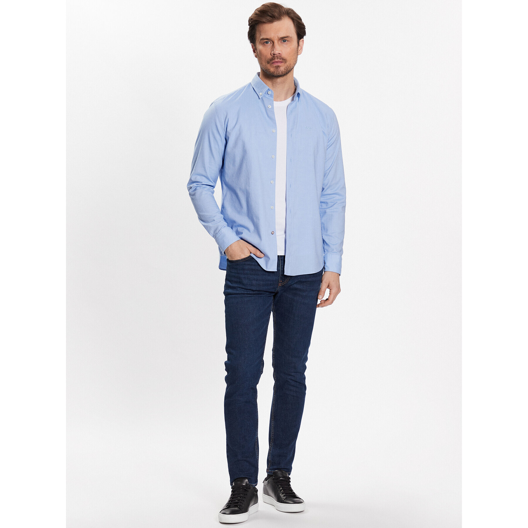 Boss Риза 50490412 Син Casual Fit - Pepit.bg
