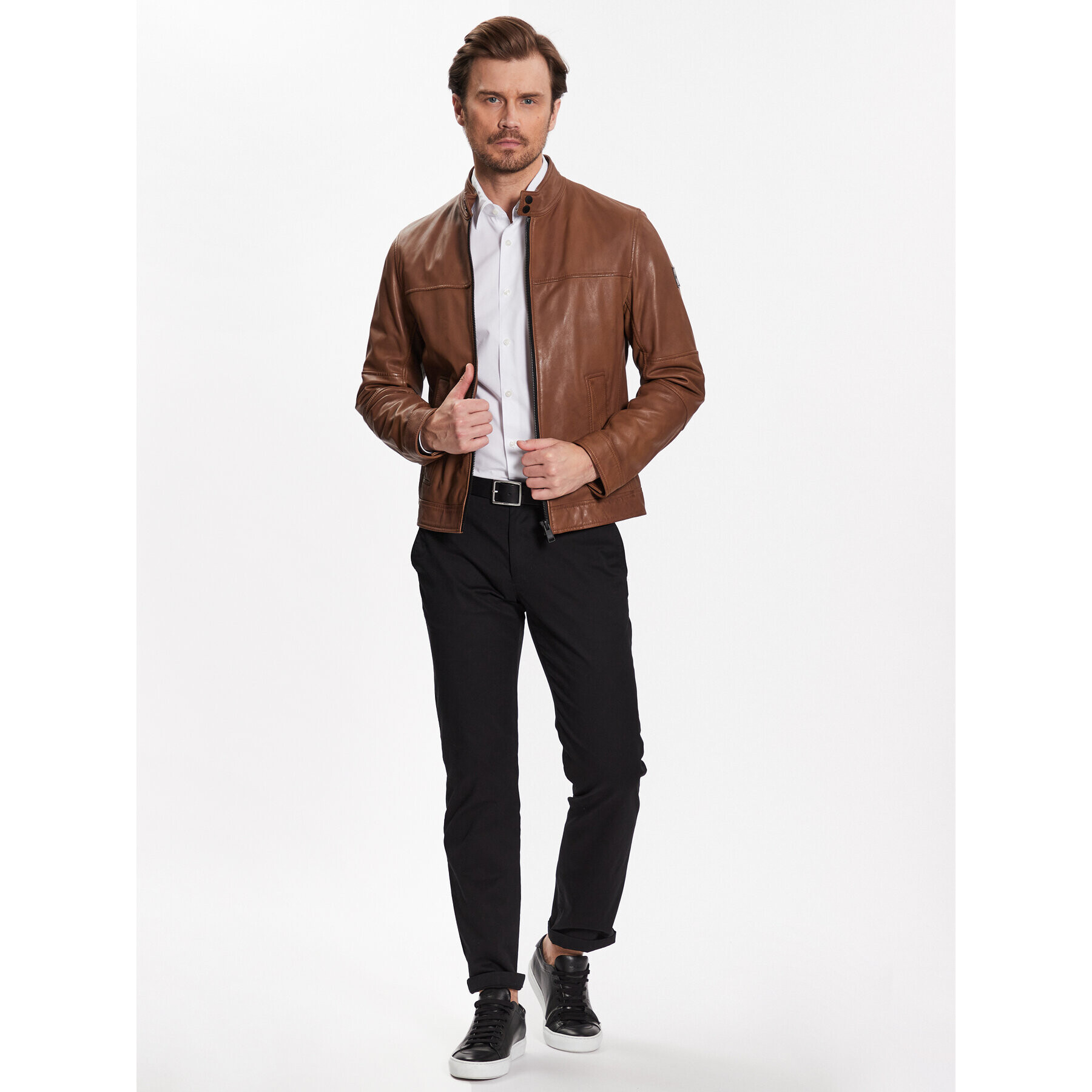 Boss Риза 50490512 Бял Casual Fit - Pepit.bg