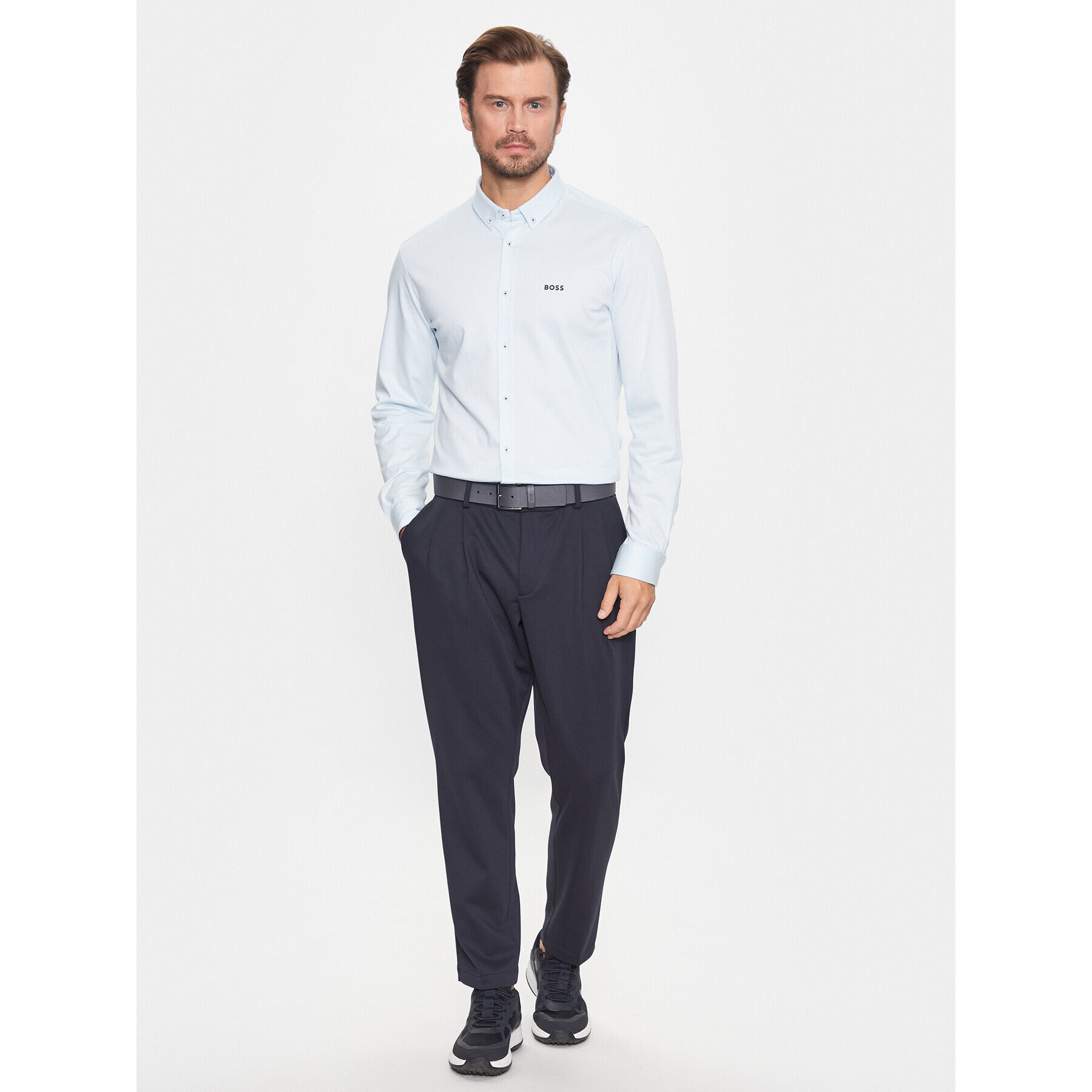 Boss Риза 50493608 Син Regular Fit - Pepit.bg