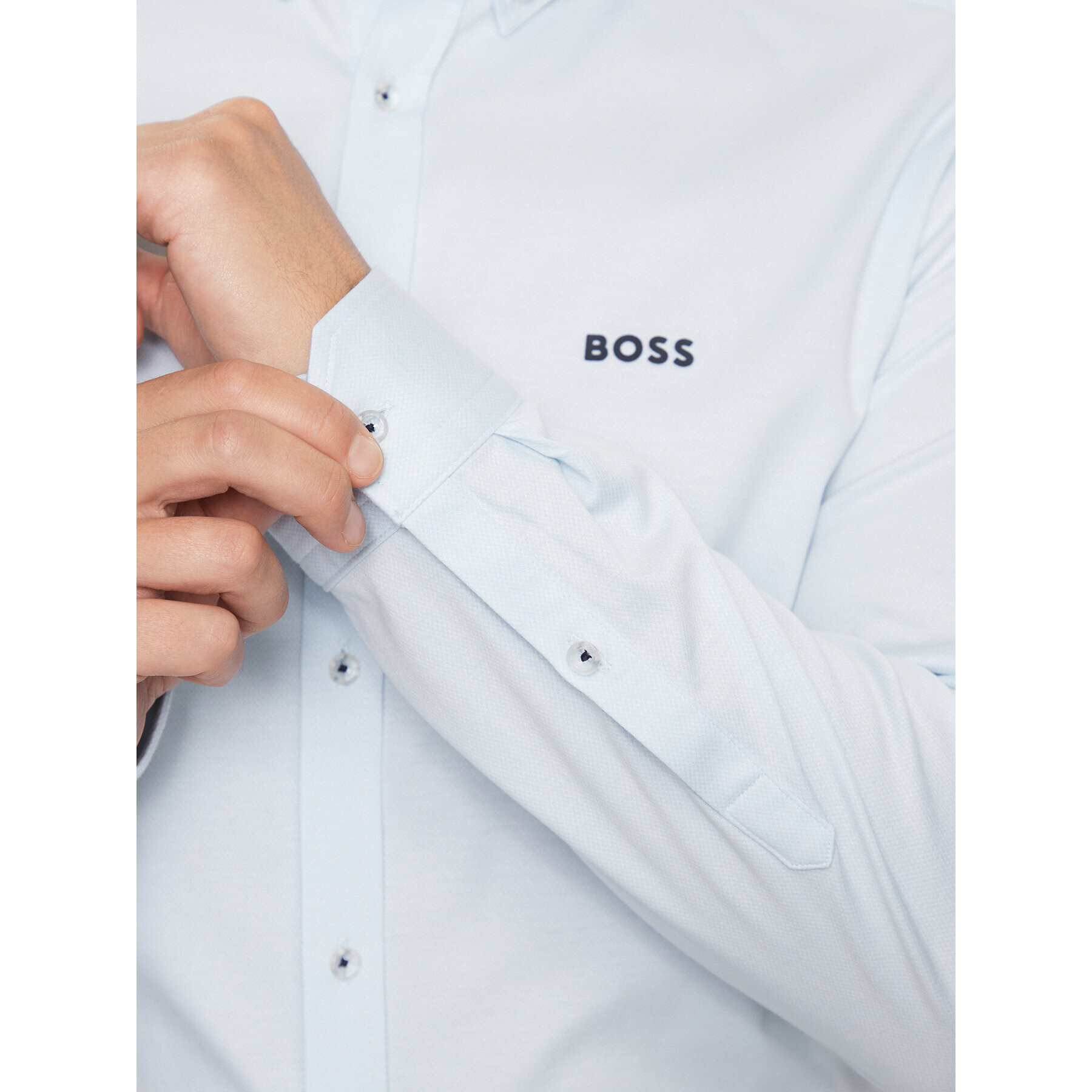 Boss Риза 50493608 Син Regular Fit - Pepit.bg