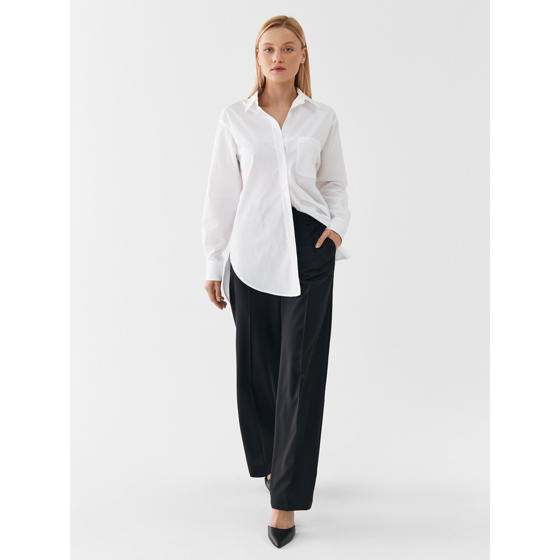 Boss Риза 50494059 Бял Relaxed Fit - Pepit.bg
