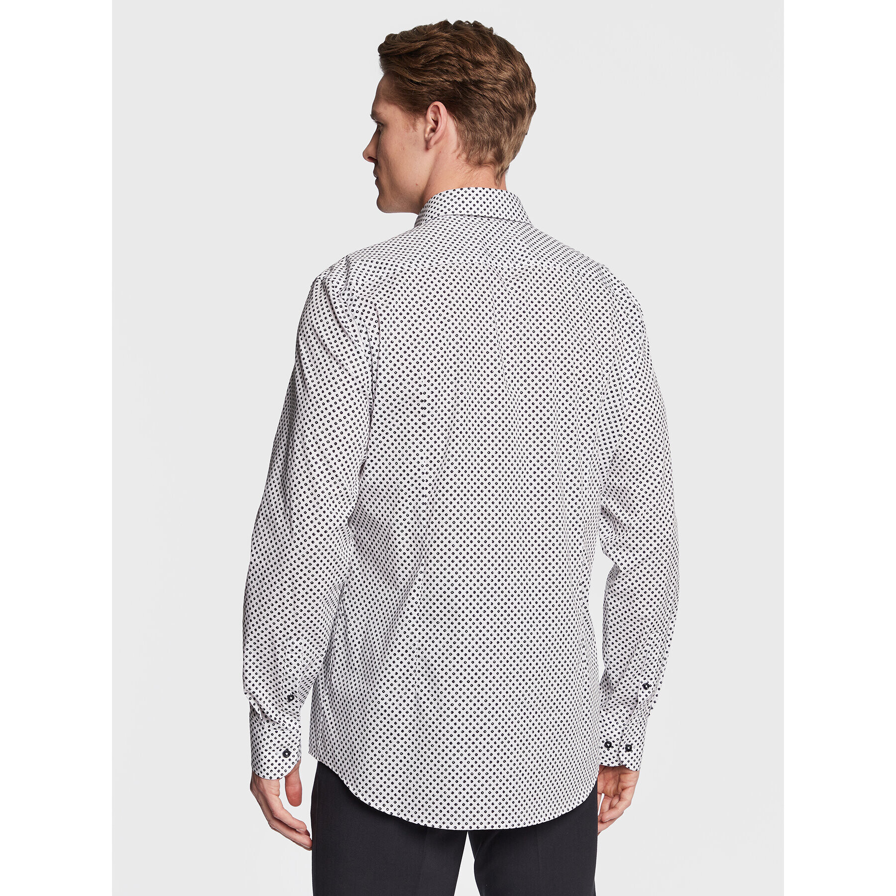 Boss Риза 50494728 Бял Slim Fit - Pepit.bg