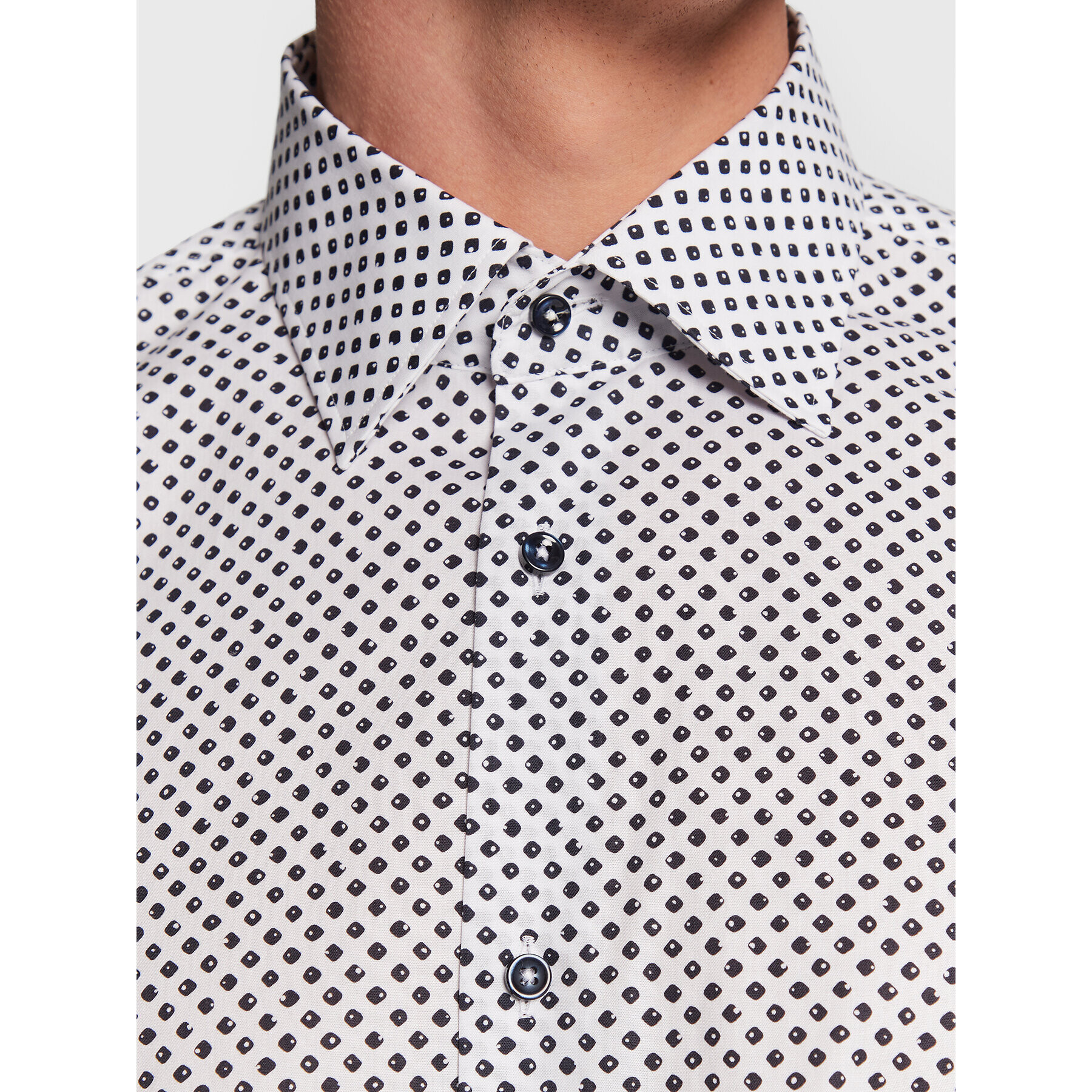 Boss Риза 50494728 Бял Slim Fit - Pepit.bg