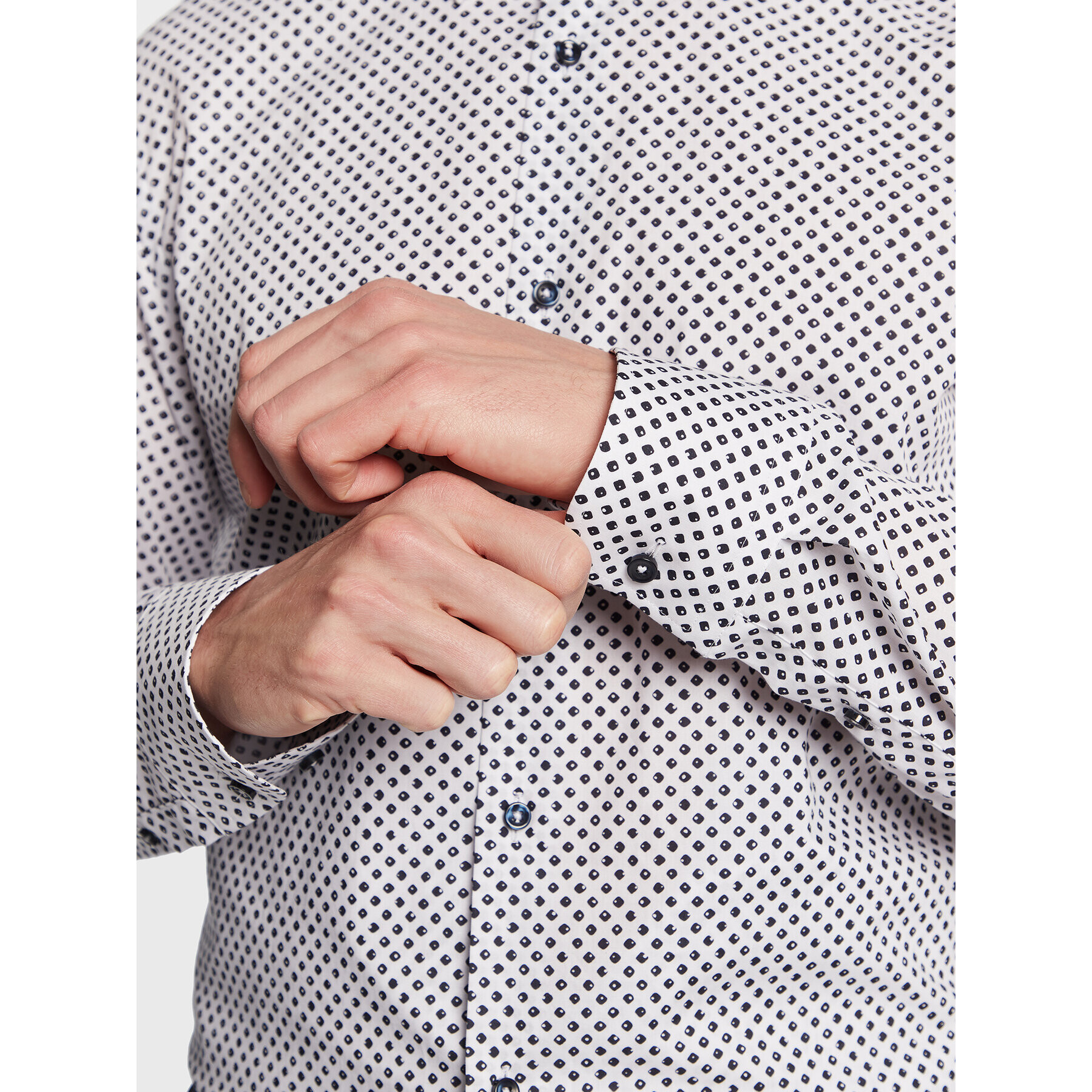 Boss Риза 50494728 Бял Slim Fit - Pepit.bg