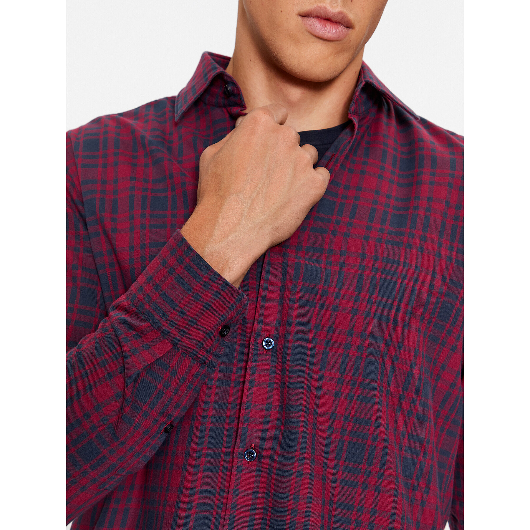 Boss Риза 50503225 Бордо Casual Fit - Pepit.bg