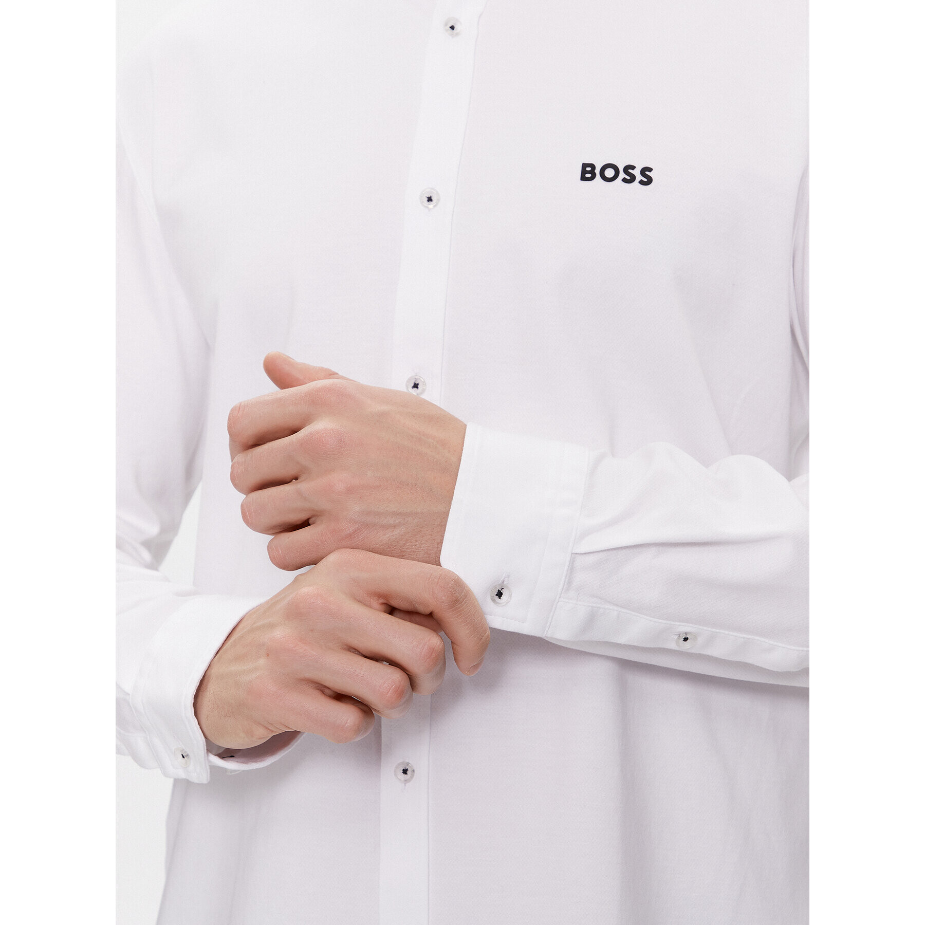 Boss Риза B_Motion_L 50509742 Бял Regular Fit - Pepit.bg