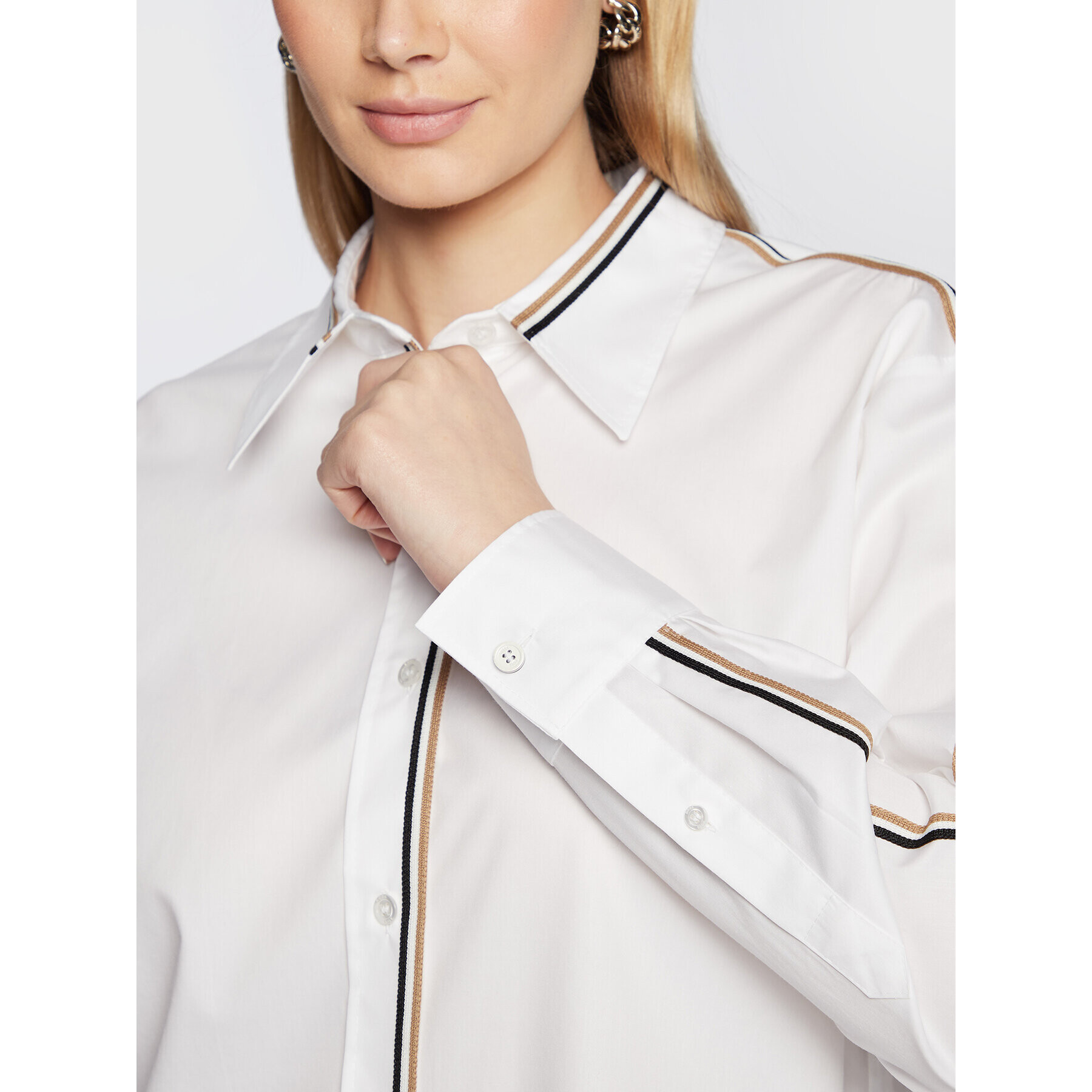 Boss Риза Bacora_Ic 50479131 Бежов Regular Fit - Pepit.bg