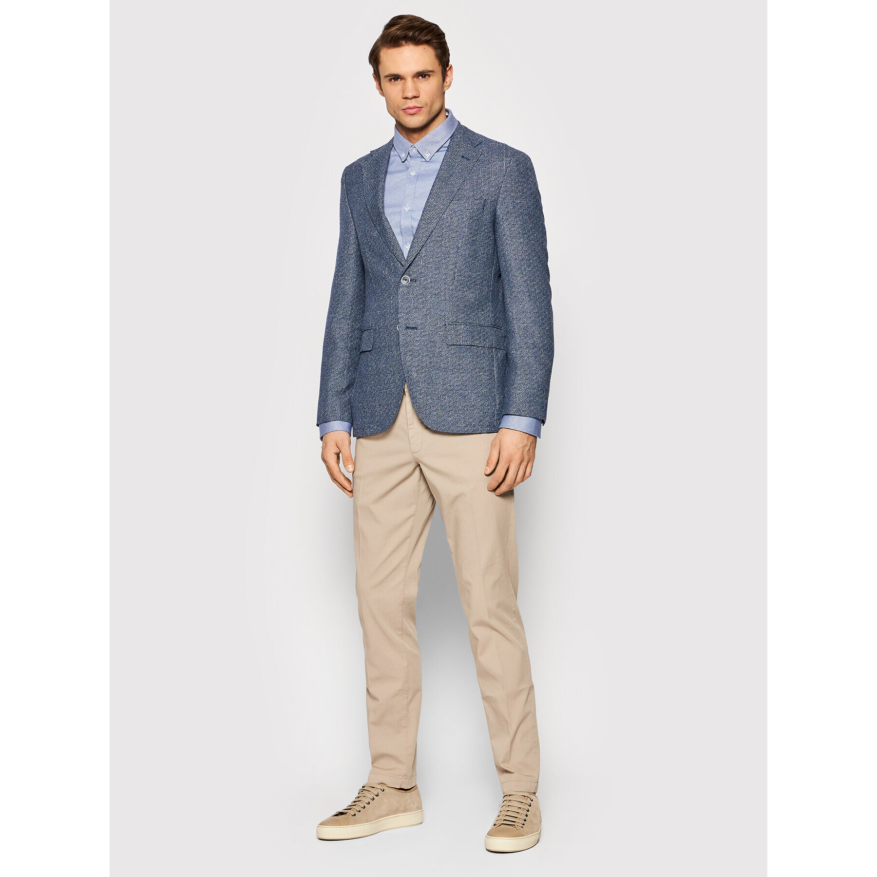 Boss Риза Biado _R 50449242 Син Regular Fit - Pepit.bg