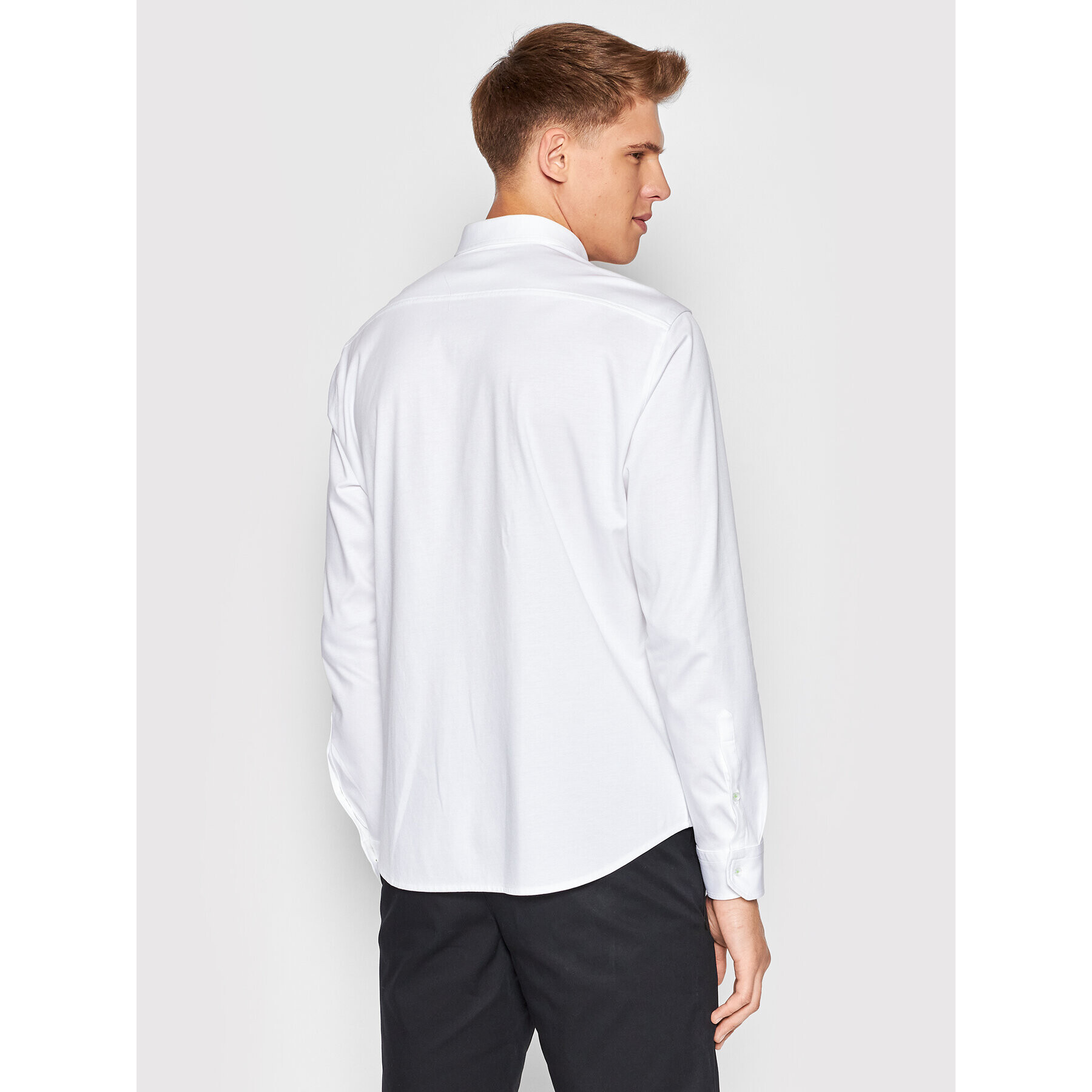 Boss Риза Biado_R 50469836 Бял Regular Fit - Pepit.bg