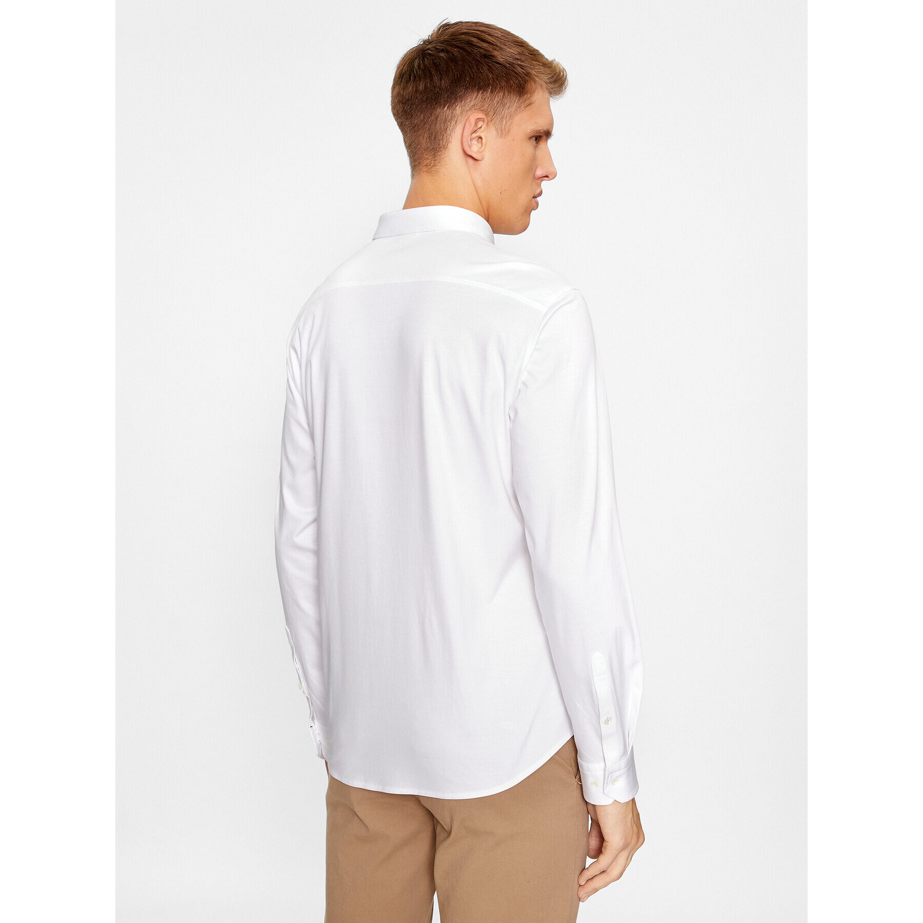 Boss Риза Biado_R 50497486 Бял Slim Fit - Pepit.bg