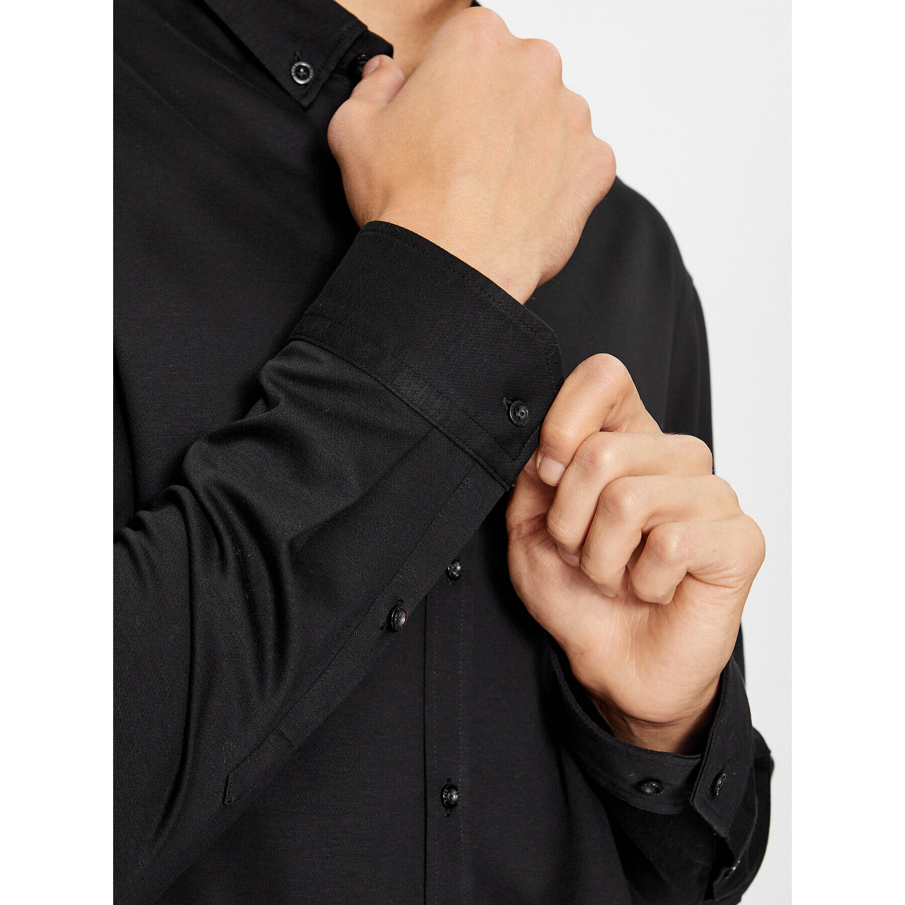 Boss Риза Biado_R 50497486 Черен Slim Fit - Pepit.bg