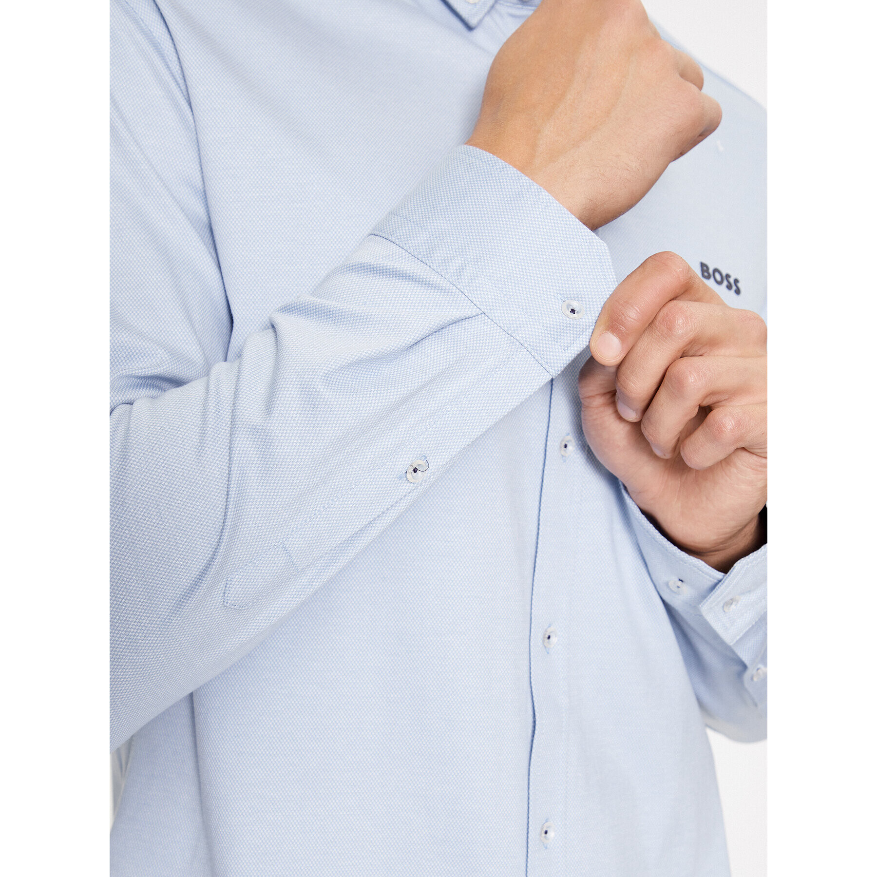 Boss Риза Biado_R 50497486 Син Regular Fit - Pepit.bg
