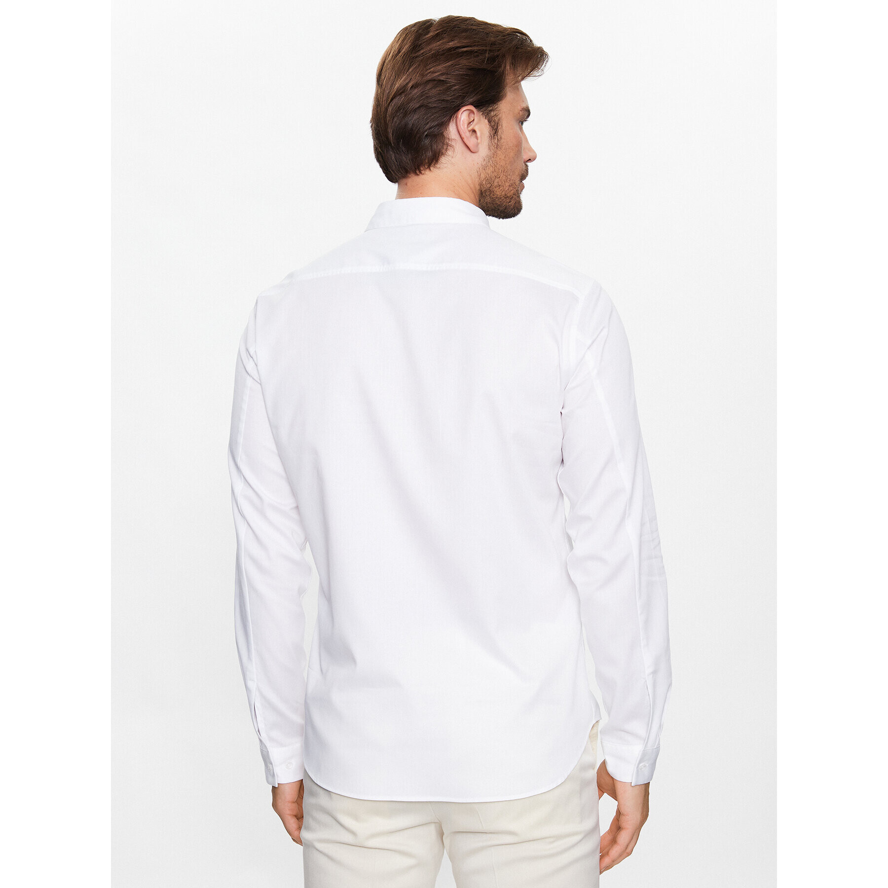 Boss Риза Bink 50487527 Бял Regular Fit - Pepit.bg