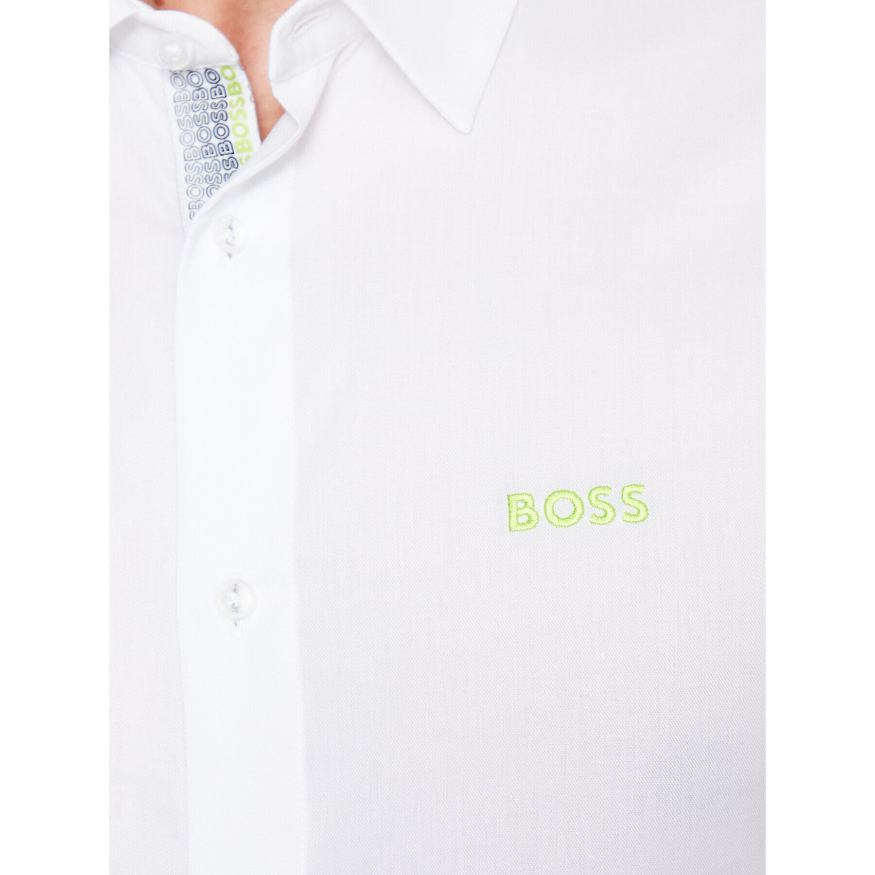 Boss Риза Bink 50487527 Бял Regular Fit - Pepit.bg